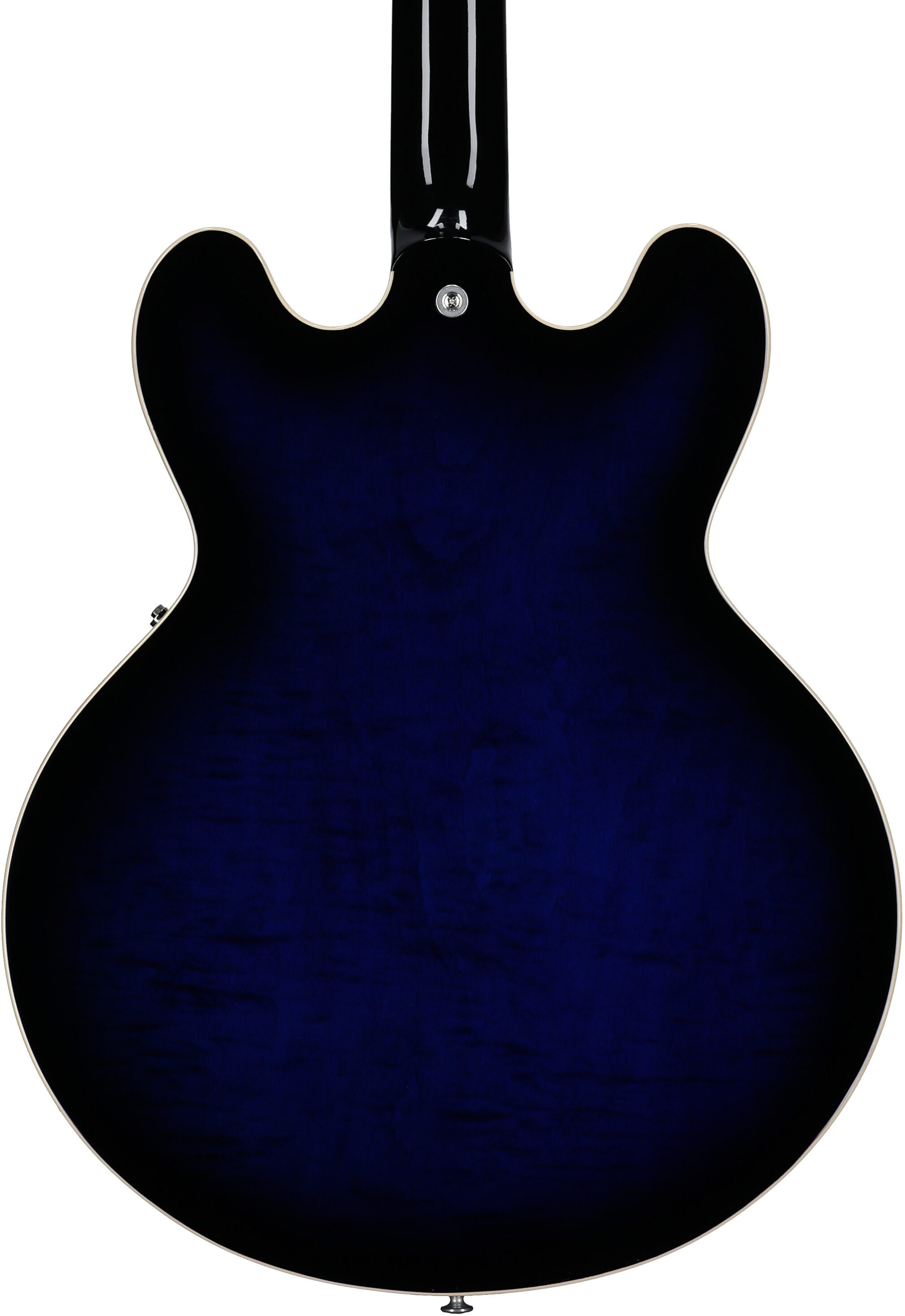 Gibson ES-335 Figured Electric Guitar (with Case), Deep Ocean Burst, Serial Number 225340376, Body Straight Back
