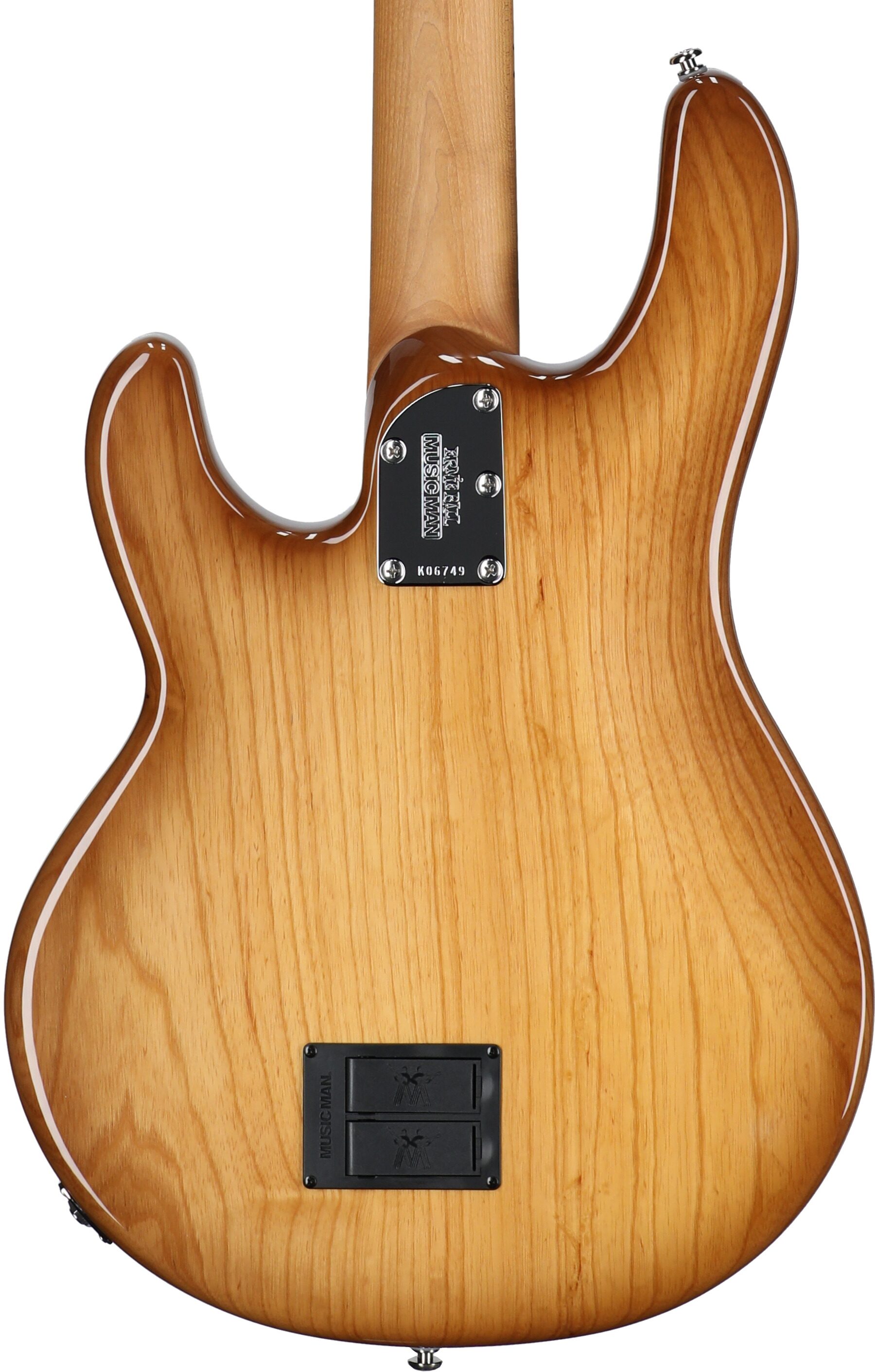 Ernie Ball Music Man StingRay Special Electric Bass (with Mono Case), Hot Honey, Serial Number K06749, Body Straight Back
