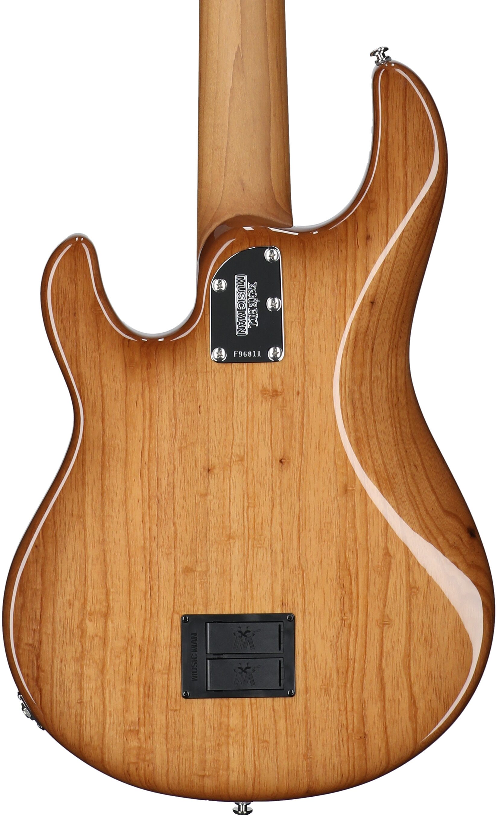 Ernie Ball Music Man StingRay 5 Special Electric Bass, 5-String (with Case), Hot Honey, Serial Number F96811, Body Straight Back