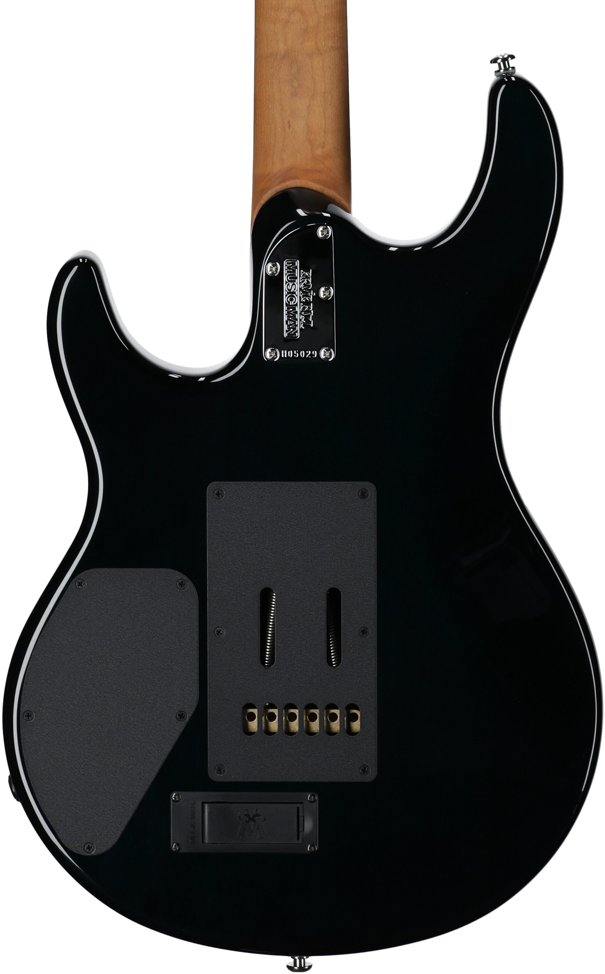 Ernie Ball Music Man Maple Top Luke 4 HH Electric Guitar (with Gig Bag), Gator Burst, Serial Number H05029, Body Straight Back