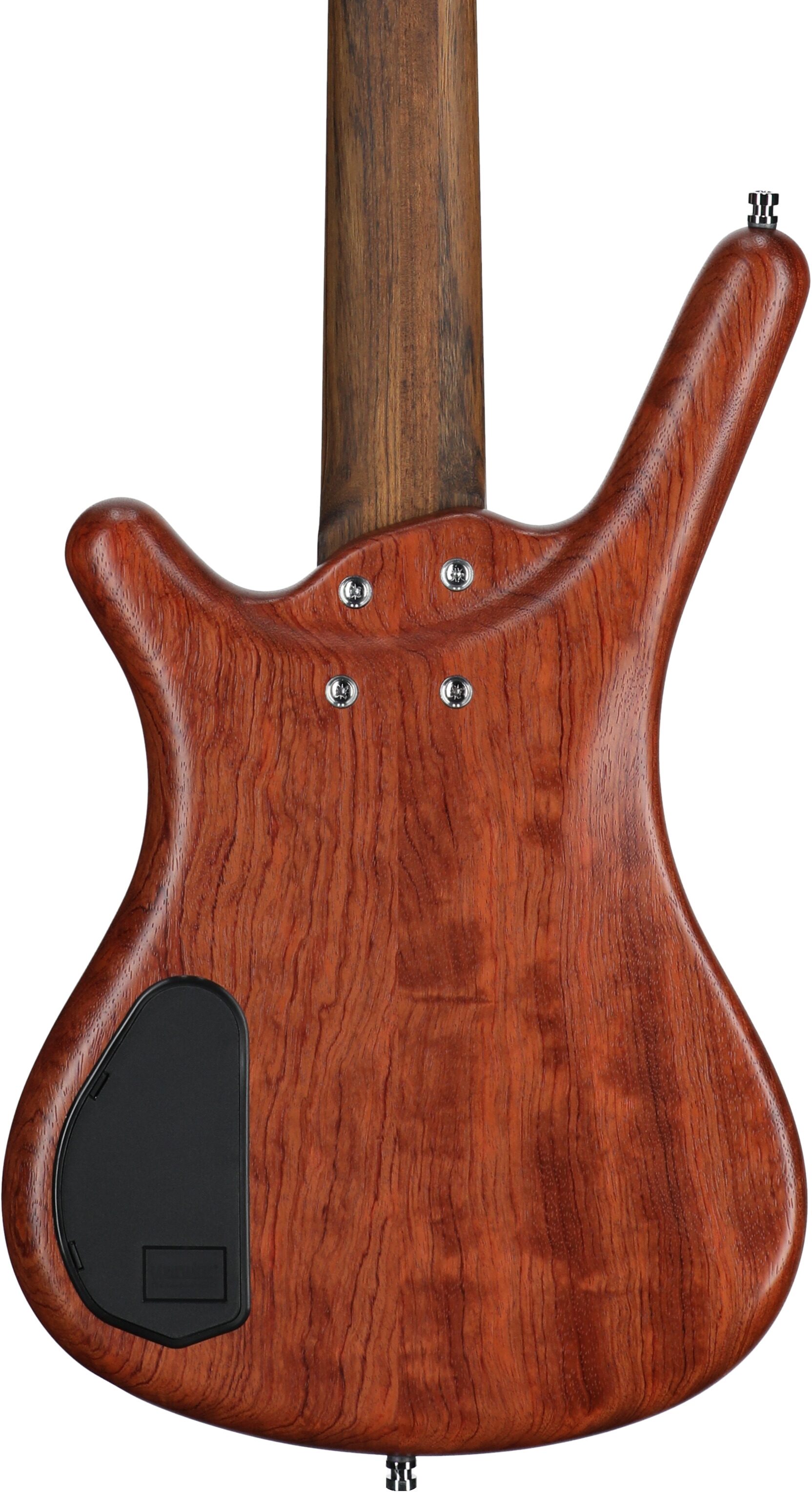 Warwick GPS Corvette Standard 5 Electric Bass, 5-String (with Gig Bag), Bubinga, Serial Number GPSA00963322, Body Straight Back