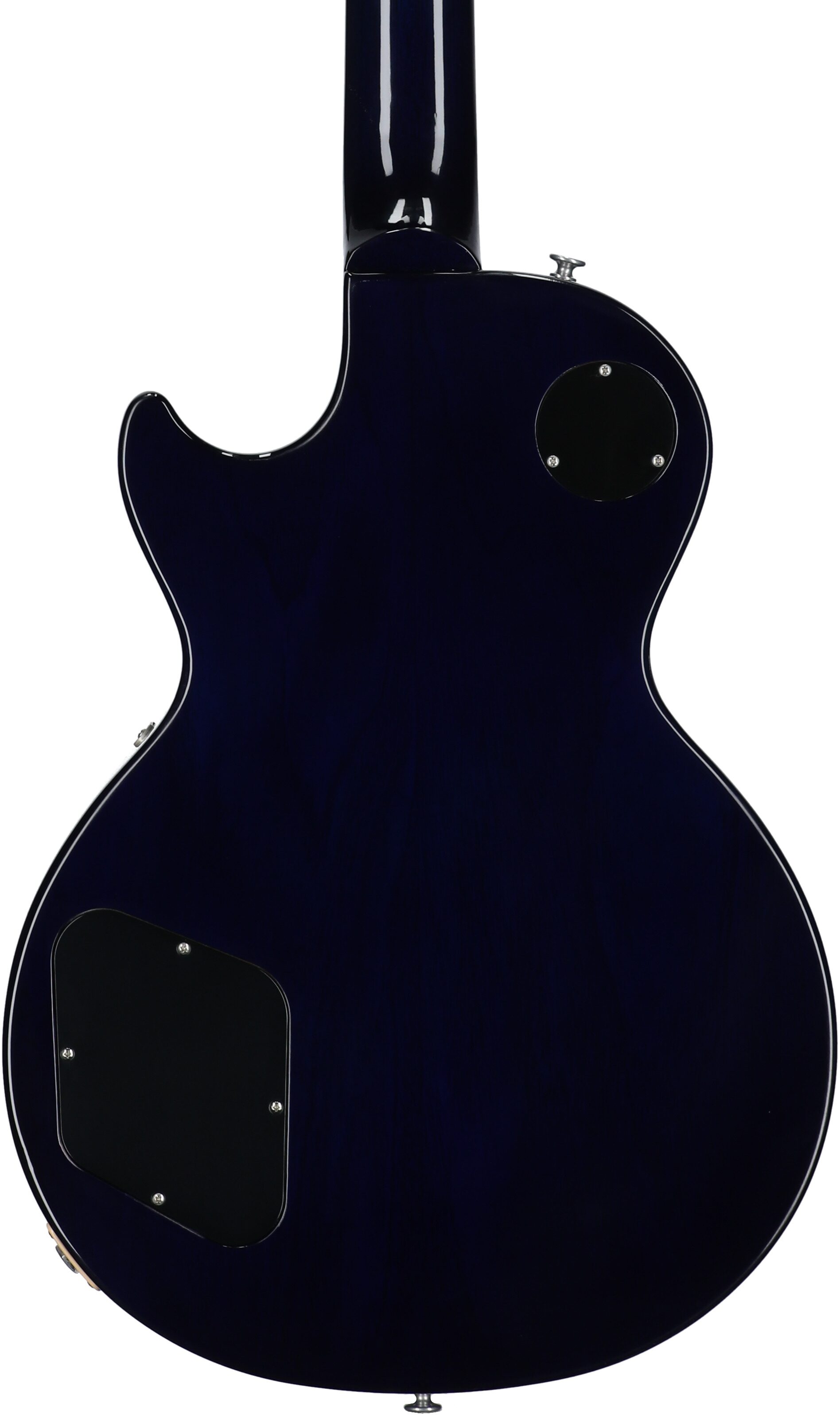 Gibson Les Paul Standard 50s Custom Color Electric Guitar, Figured Top (with Case), Blueberry Burst, Serial Number 224830310, Body Straight Back