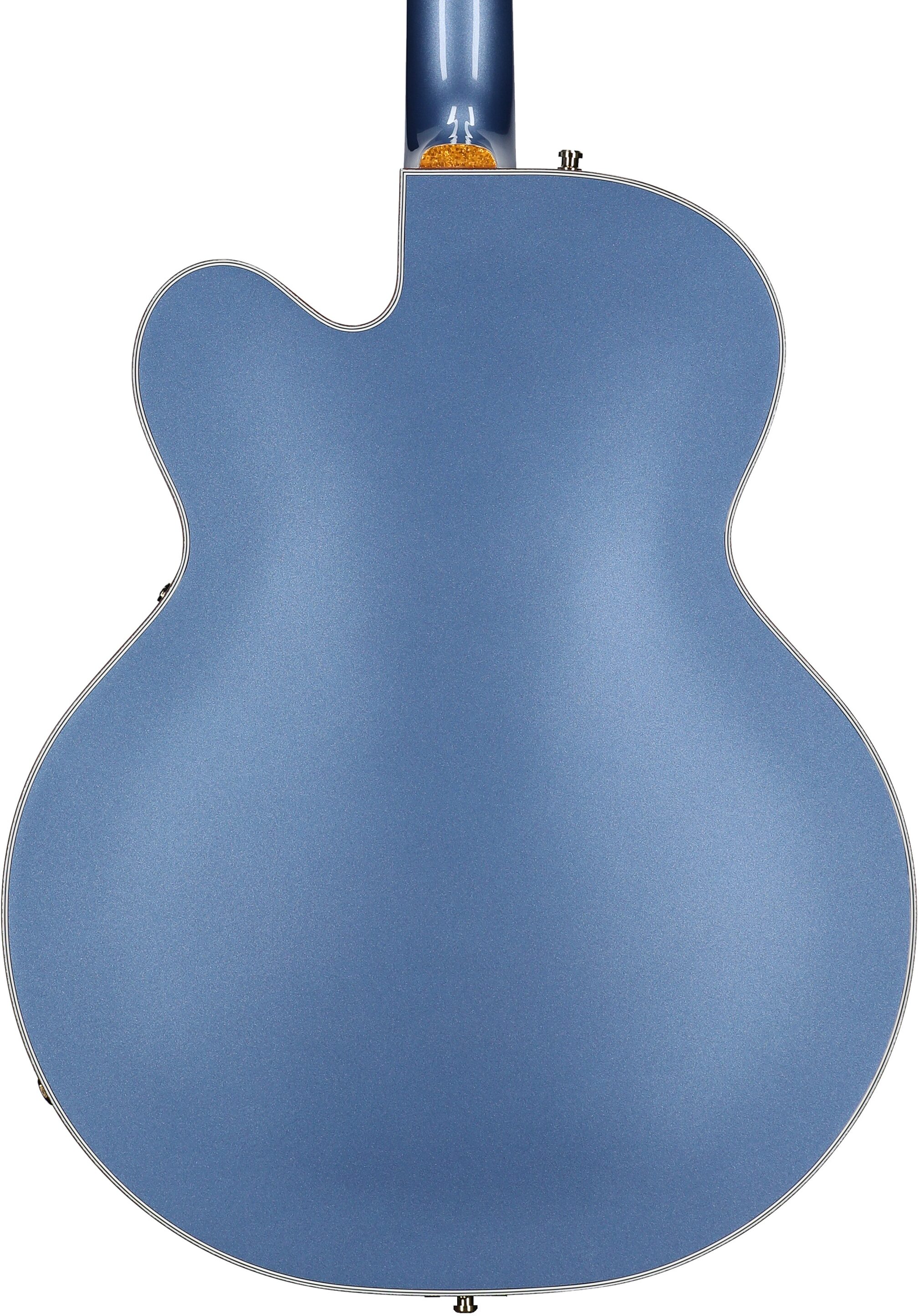 Gretsch Pro Series Falcon Electric Guitar (with Case), Cerulean Smoke, Serial Number JT24103596, Body Straight Back