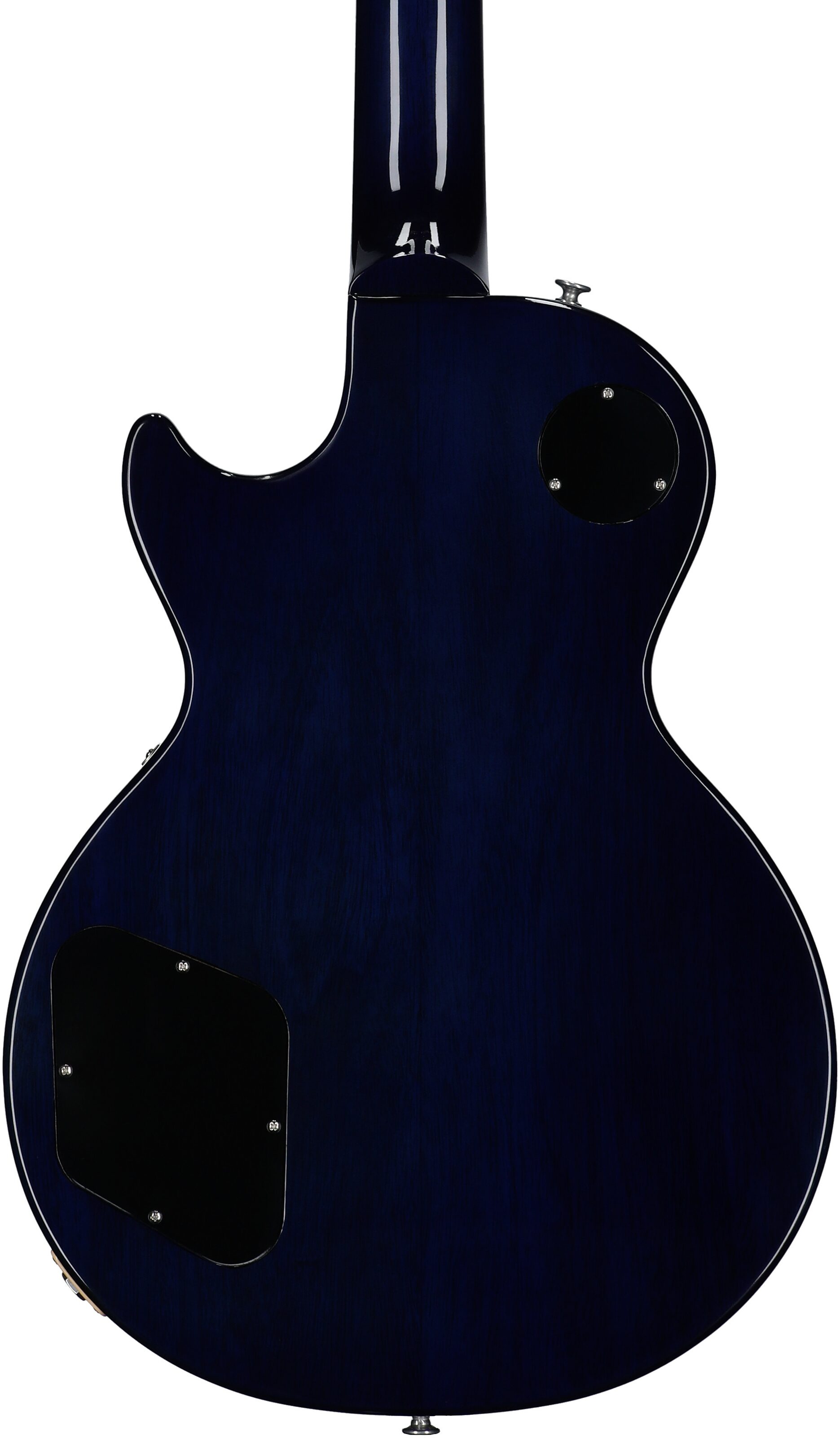 Gibson Les Paul Standard 50s Custom Color Electric Guitar, Figured Top (with Case), Blueberry Burst, Serial Number 226830269, Body Straight Back