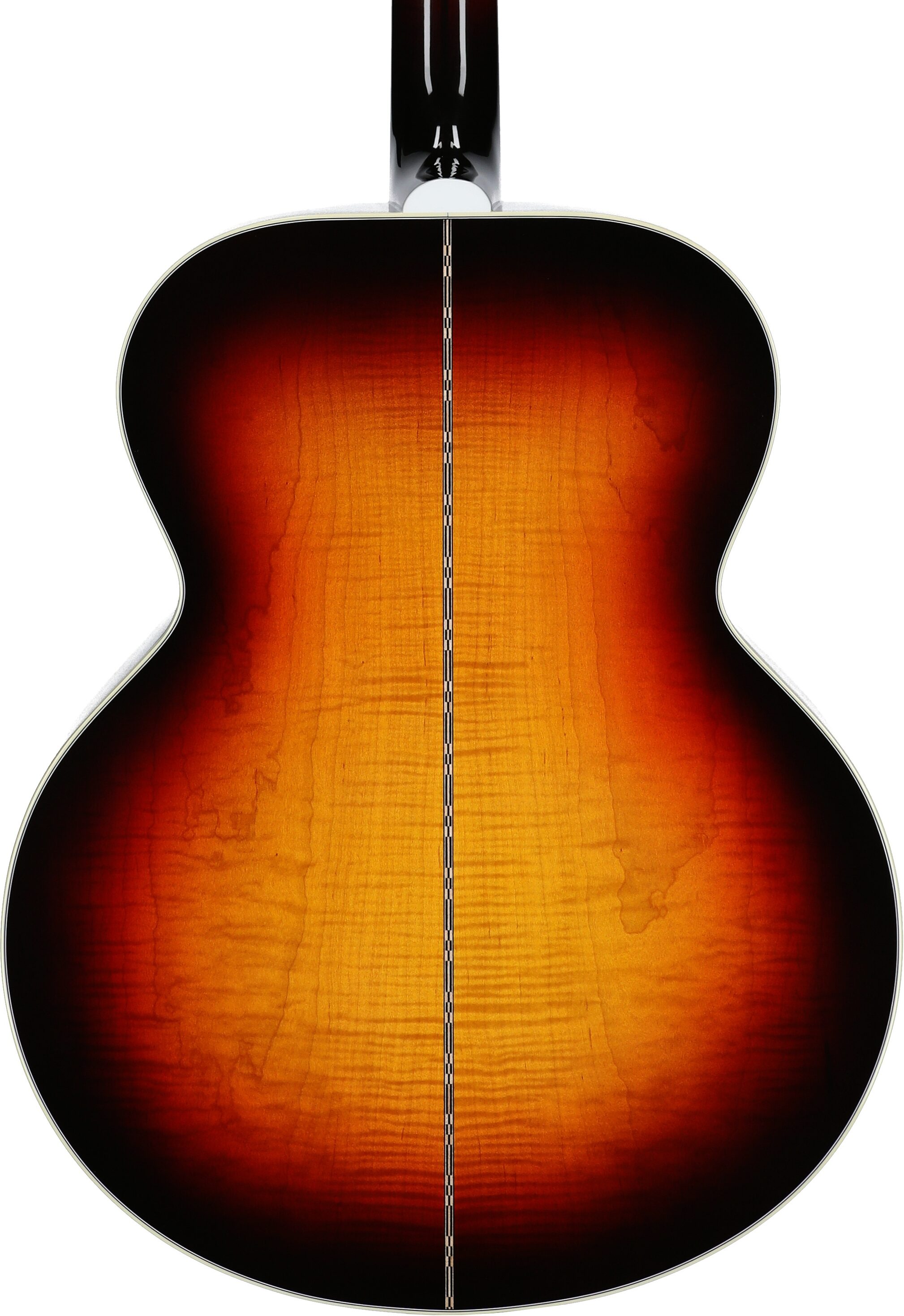 Gibson SJ-200 Standard Maple Jumbo Acoustic-Electric Guitar (with Case), Tri-Burst, Serial Number 20085063, Body Straight Back