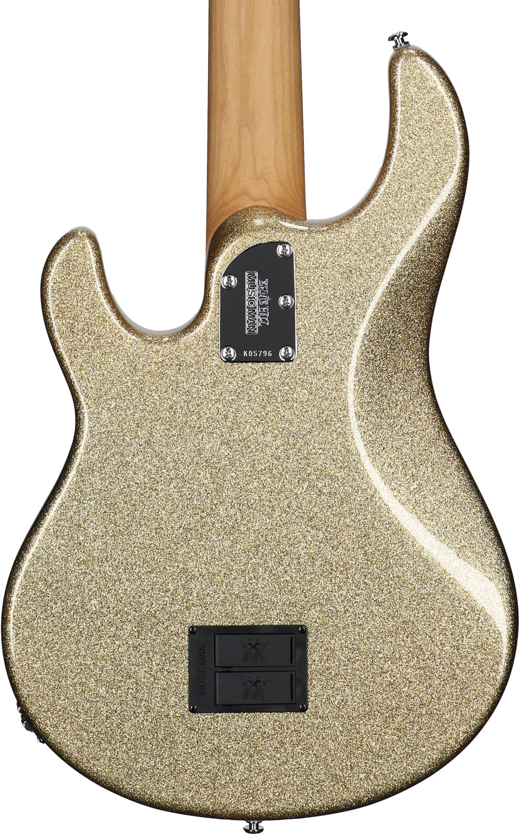 Ernie Ball Music Man StingRay 5 Special HH Electric Bass (with Case), Genius Gold, Serial Number K05796, Body Straight Back
