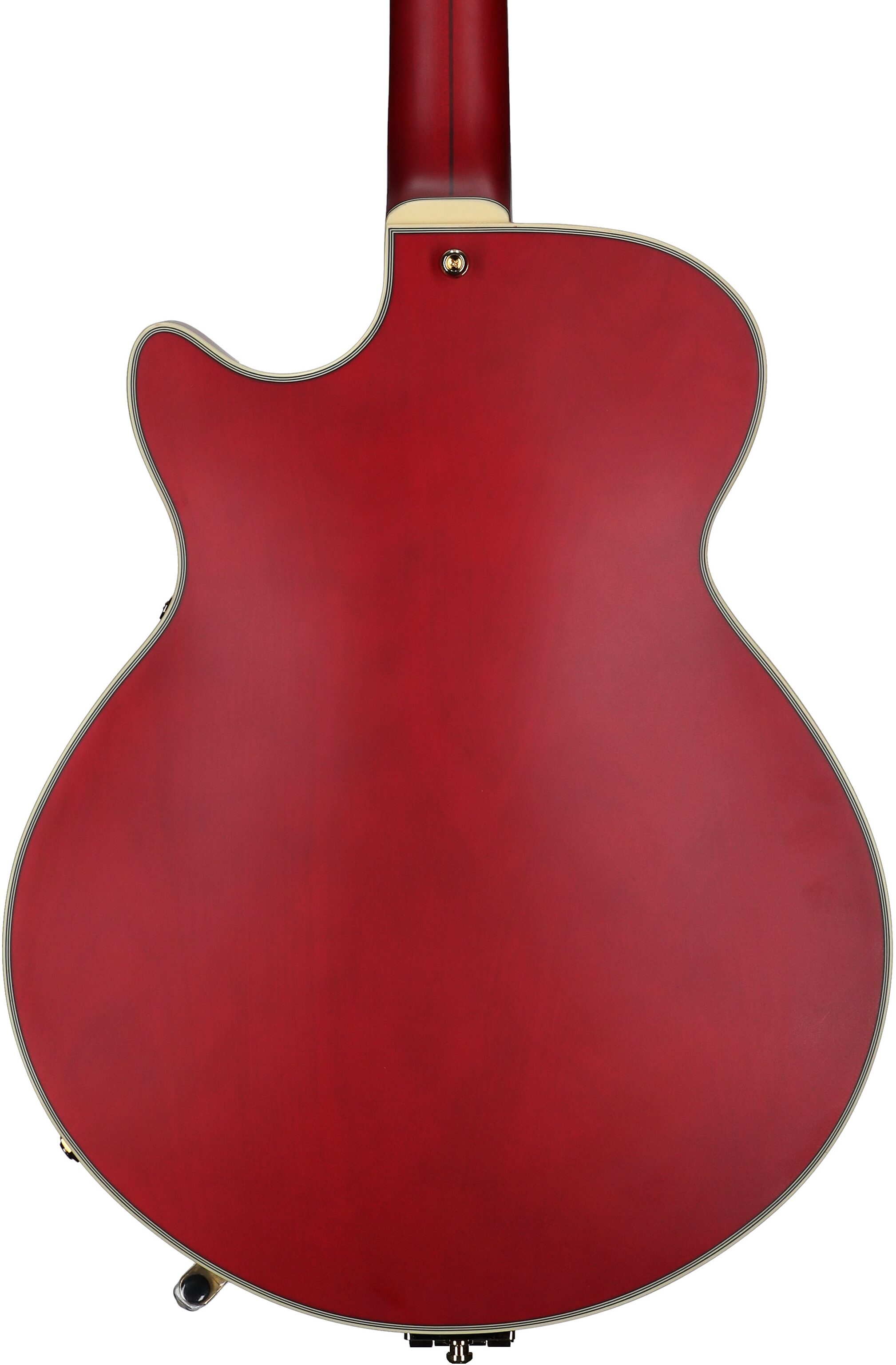 D'Angelico Deluxe Bobby Weir 3 Electric Guitar, Satin Transparent Wine, Serial Number W2401383, Body Straight Back