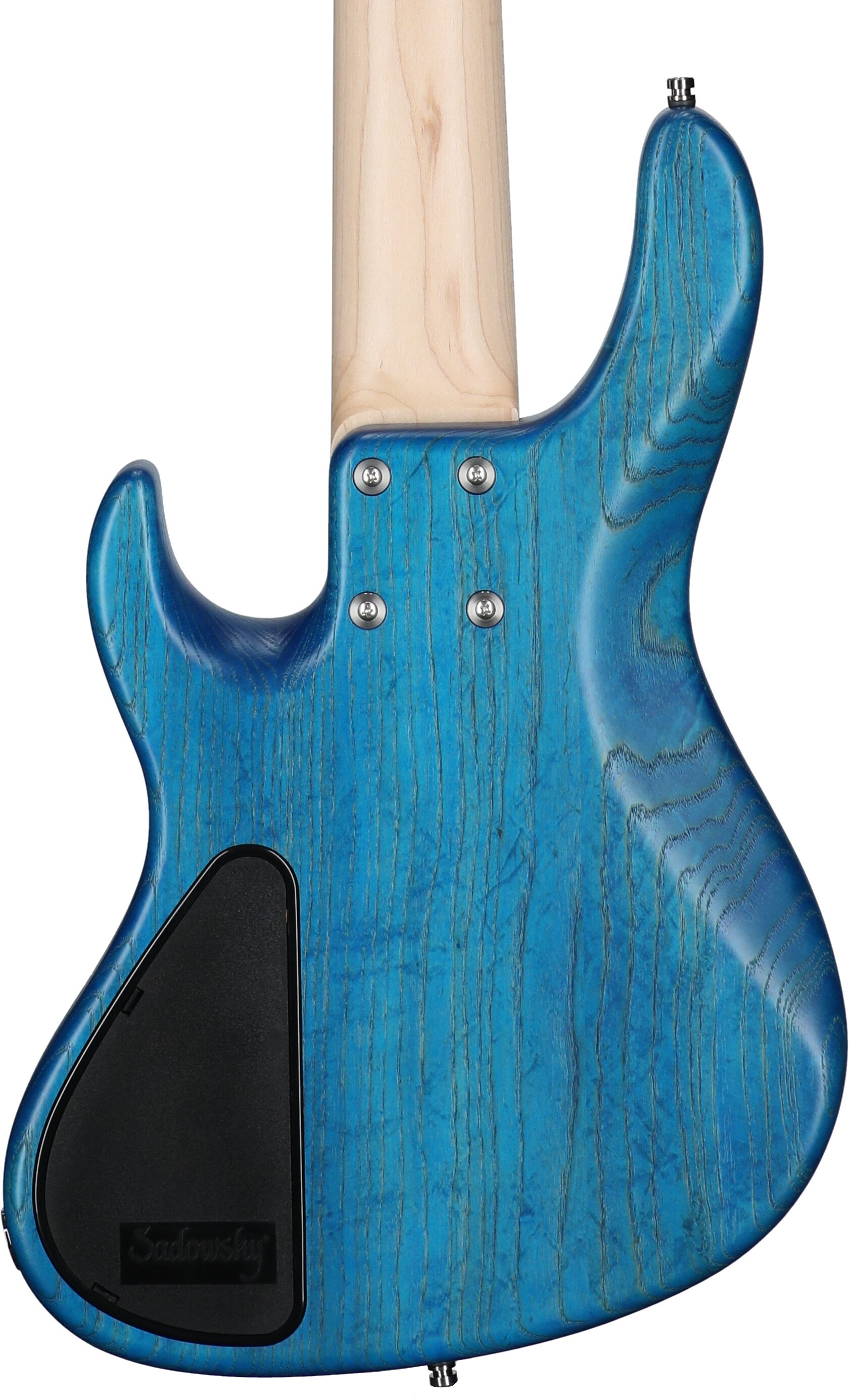 Sadowsky MetroLine 24-fret Modern Bass, 5-String (with Gig Bag), Ocean Blue, Serial Number SML D 004175-24, Body Straight Back