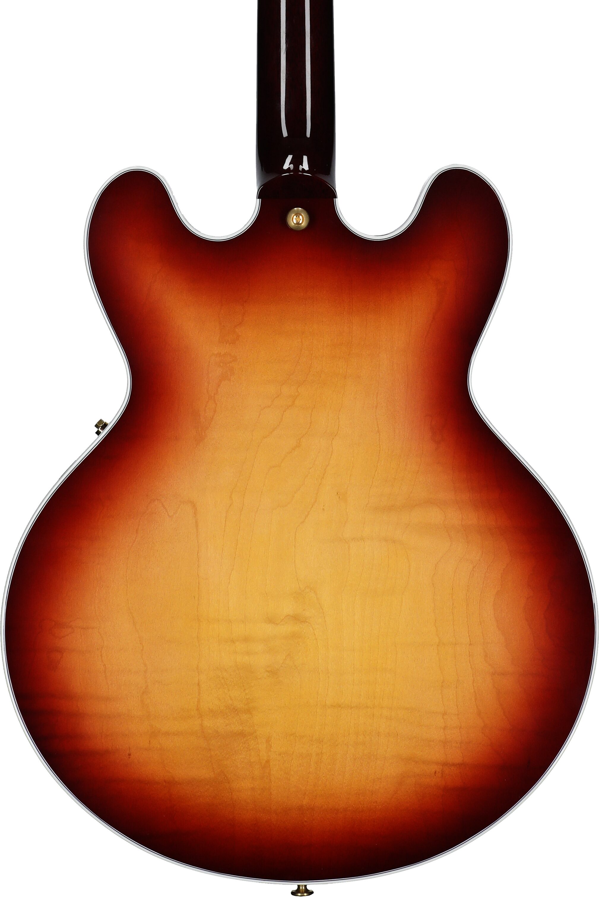 Gibson ES-335 Supreme Figured Top Electric Guitar (with Case), Bourbon Burst, Serial Number 226240208, Body Straight Back