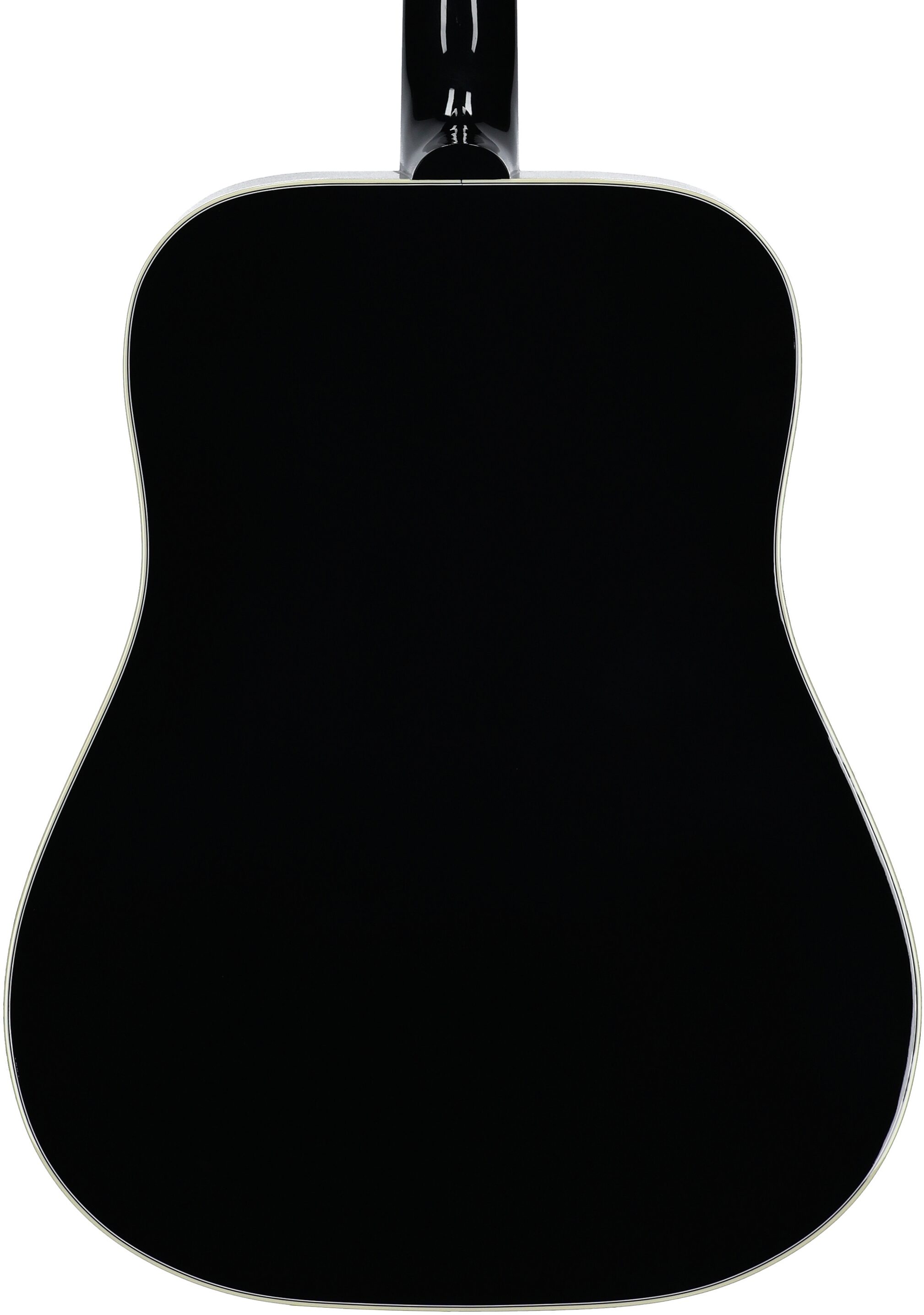 Gibson Hummingbird Custom Acoustic-Electric Guitar (with Case), Ebony, Serial Number 20304013, Body Straight Back
