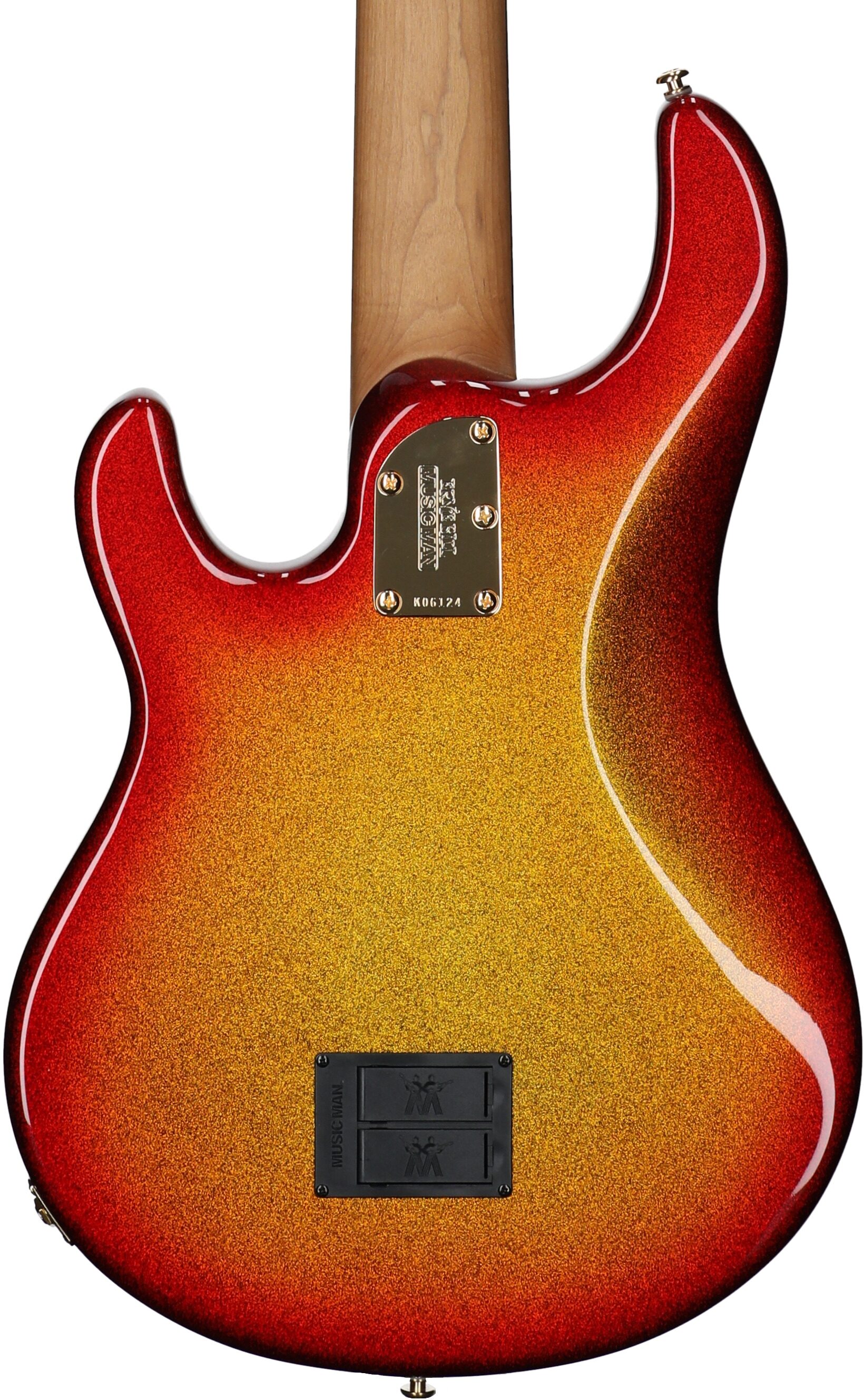 Ernie Ball Music Man StingRay 5 Special Electric Bass, 5-String (with Case), Cherry Punch, Serial Number K06124, Body Straight Back
