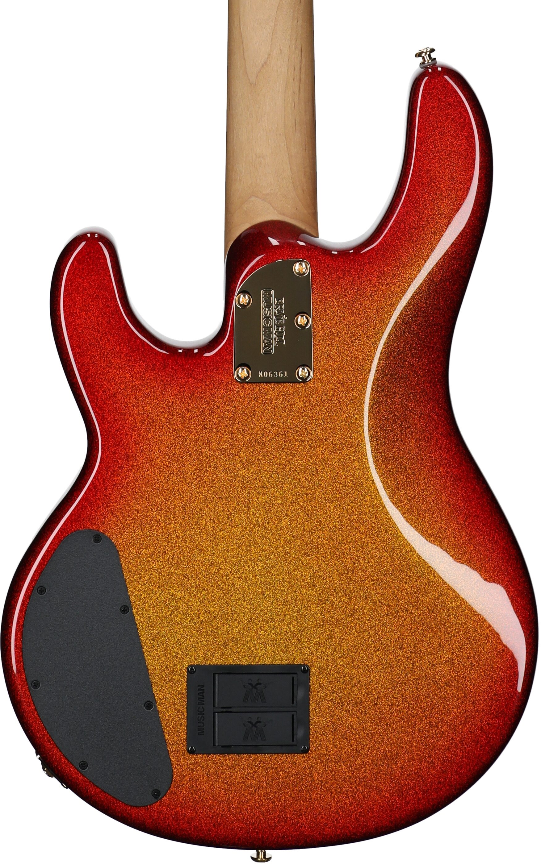 Ernie Ball Music Man StingRay Special HH Electric Bass (with Case), Cherry Punch, Serial Number K06361, Body Straight Back