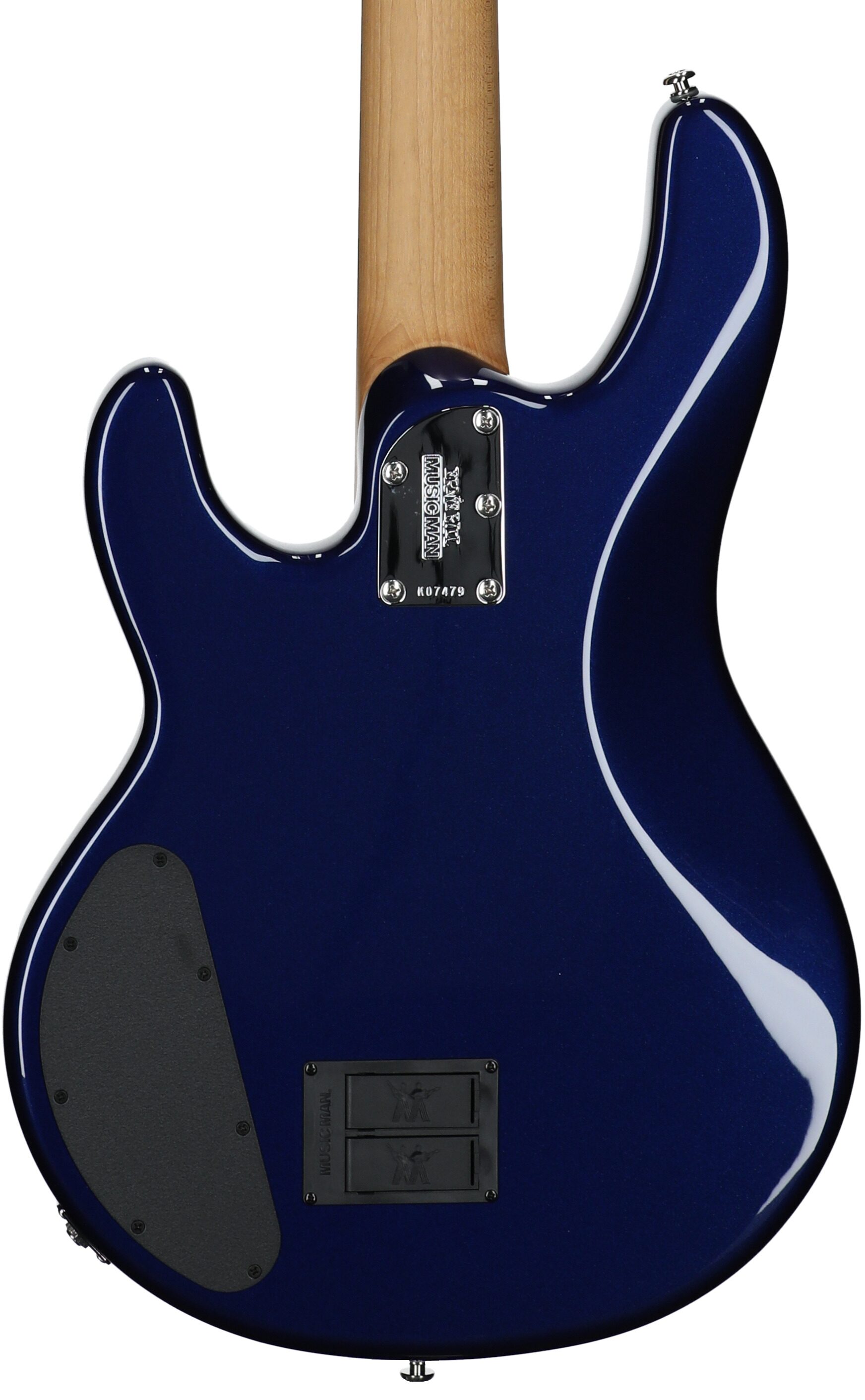 Ernie Ball Music Man StingRay Special HH Electric Bass (with Case), Butane Blue, Serial Number K07479, Body Straight Back