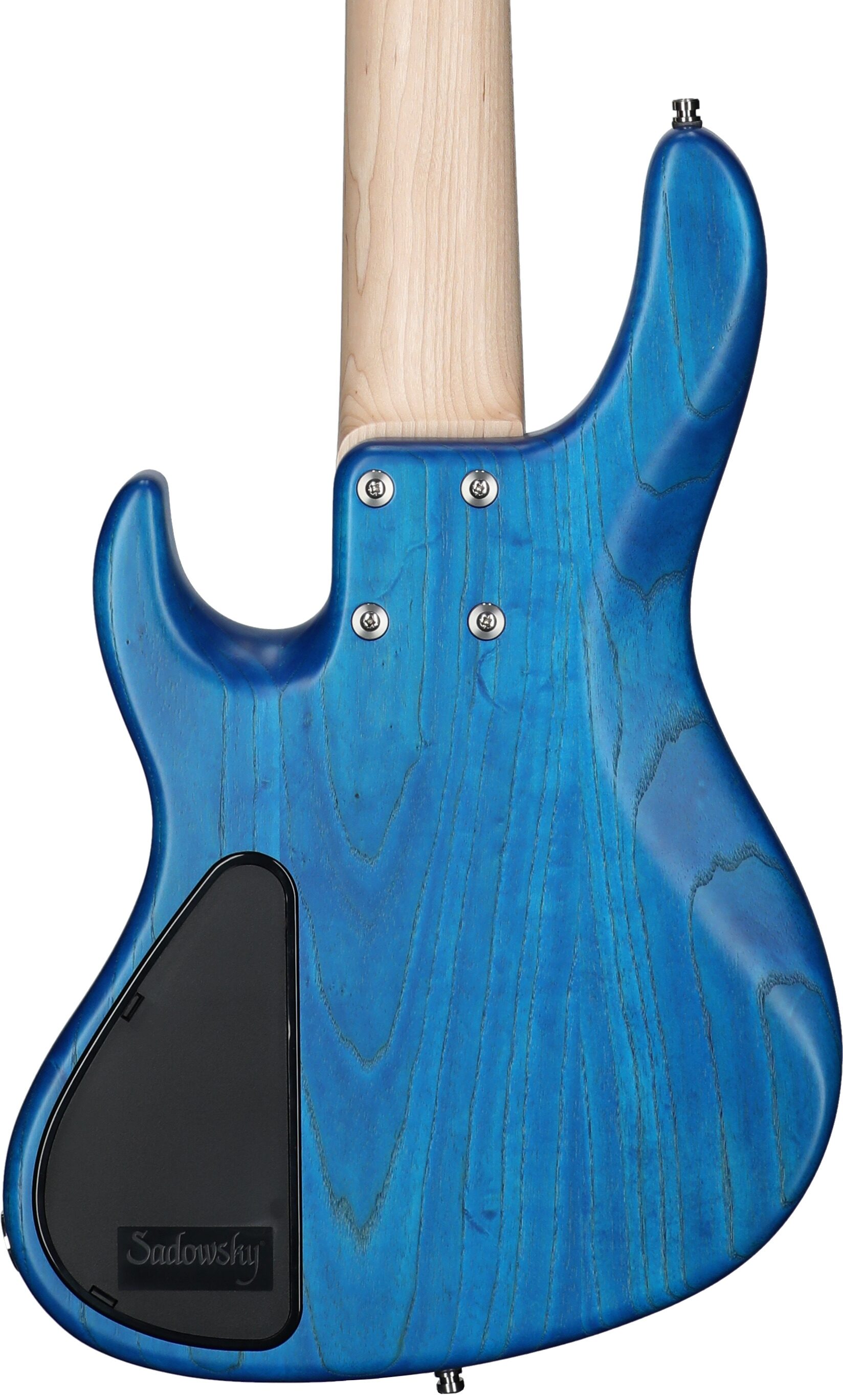 Sadowsky MetroLine 24-fret Modern Bass, 5-String (with Gig Bag), Ocean Blue, Serial Number SML F 004385-24, Body Straight Back