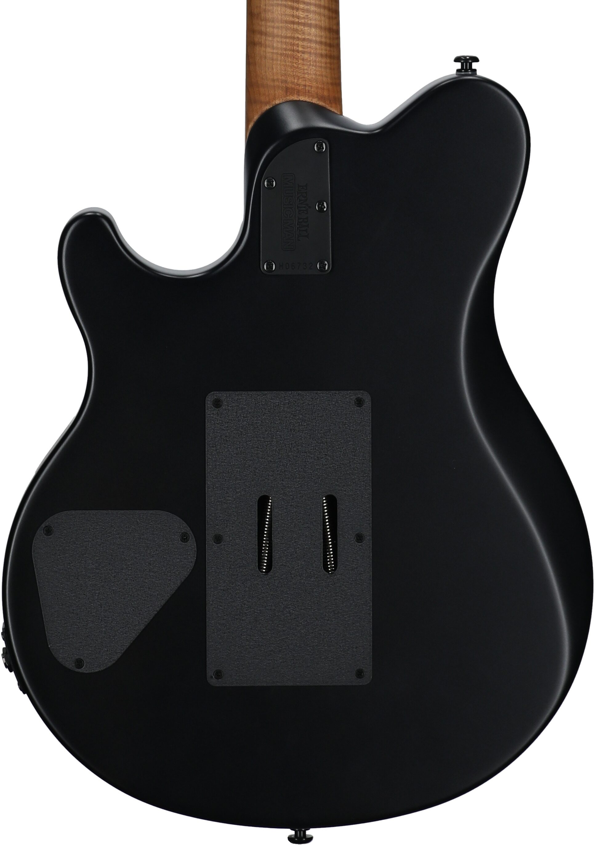 Ernie Ball Music Man Axis Electric Guitar (with Mono Gig Bag), Charcoal Cloud Quilt, with Mono Gig Bag, Serial Number H06732, Body Straight Back