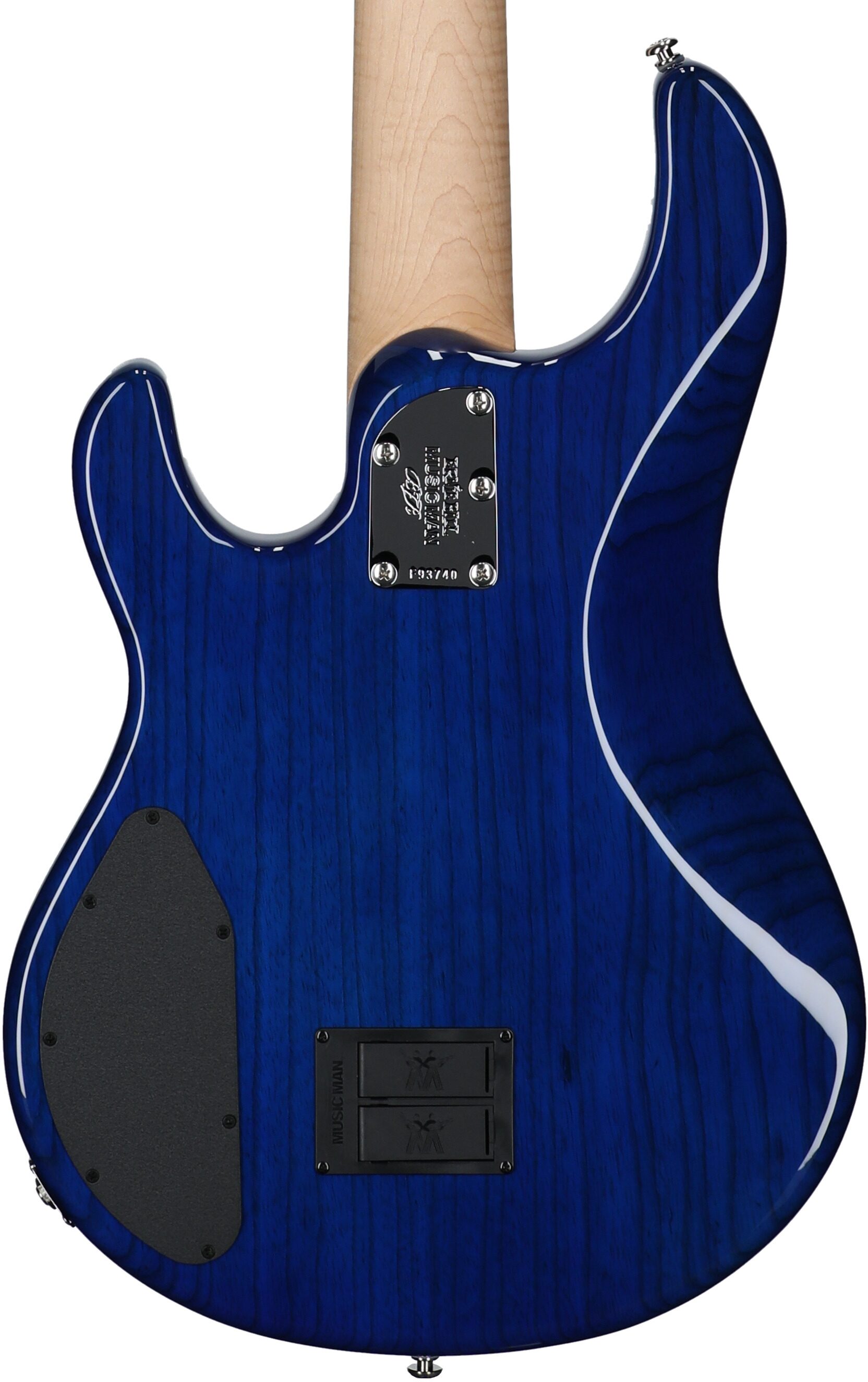 Ernie Ball Music Man BFR StingRay Special 5 Electric Bass (with Mono Case), Paua Blue, Serial Number F93740, Body Straight Back