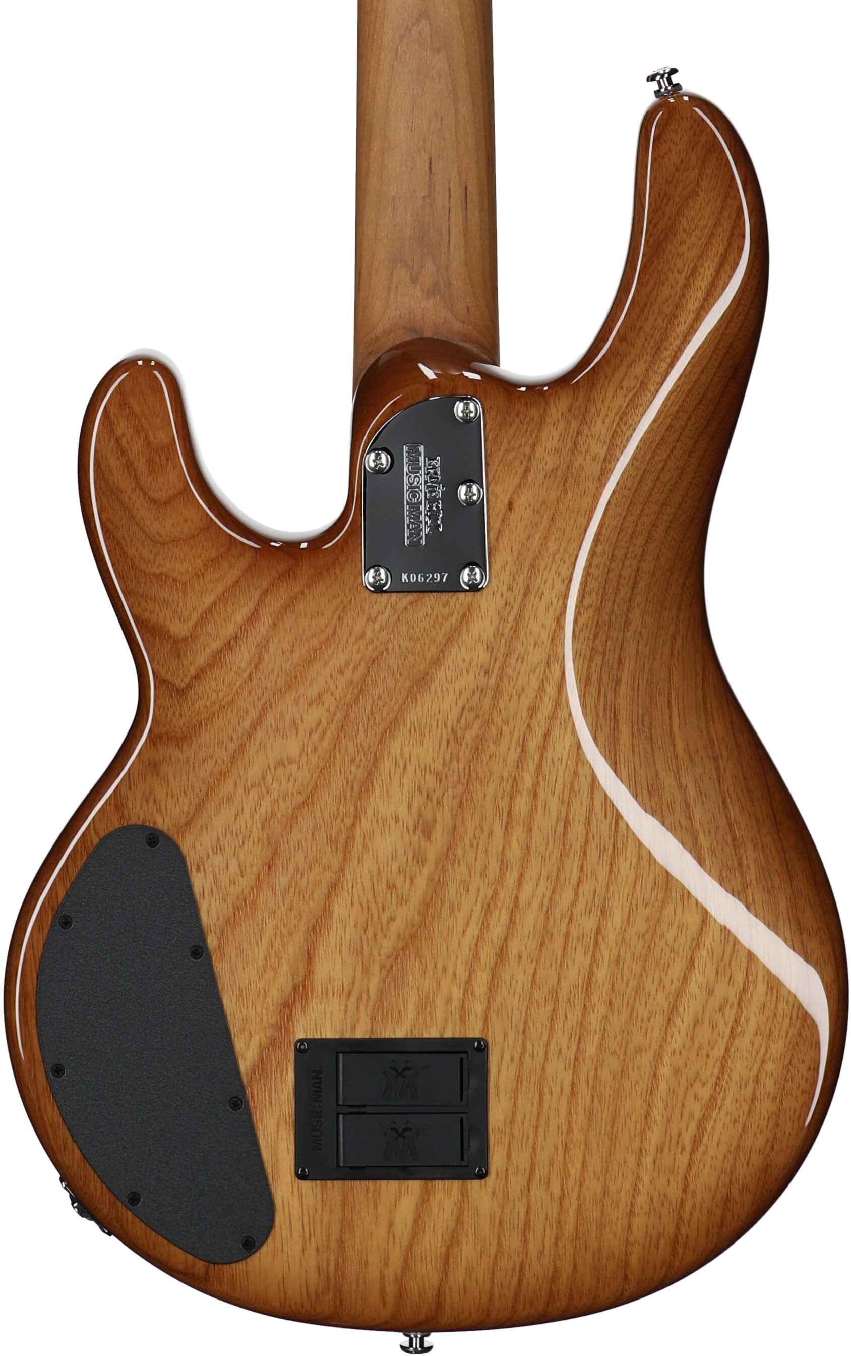 Ernie Ball Music Man StingRay Special HH Electric Bass (with Case), Hot Honey, Serial Number K06297, Body Straight Back