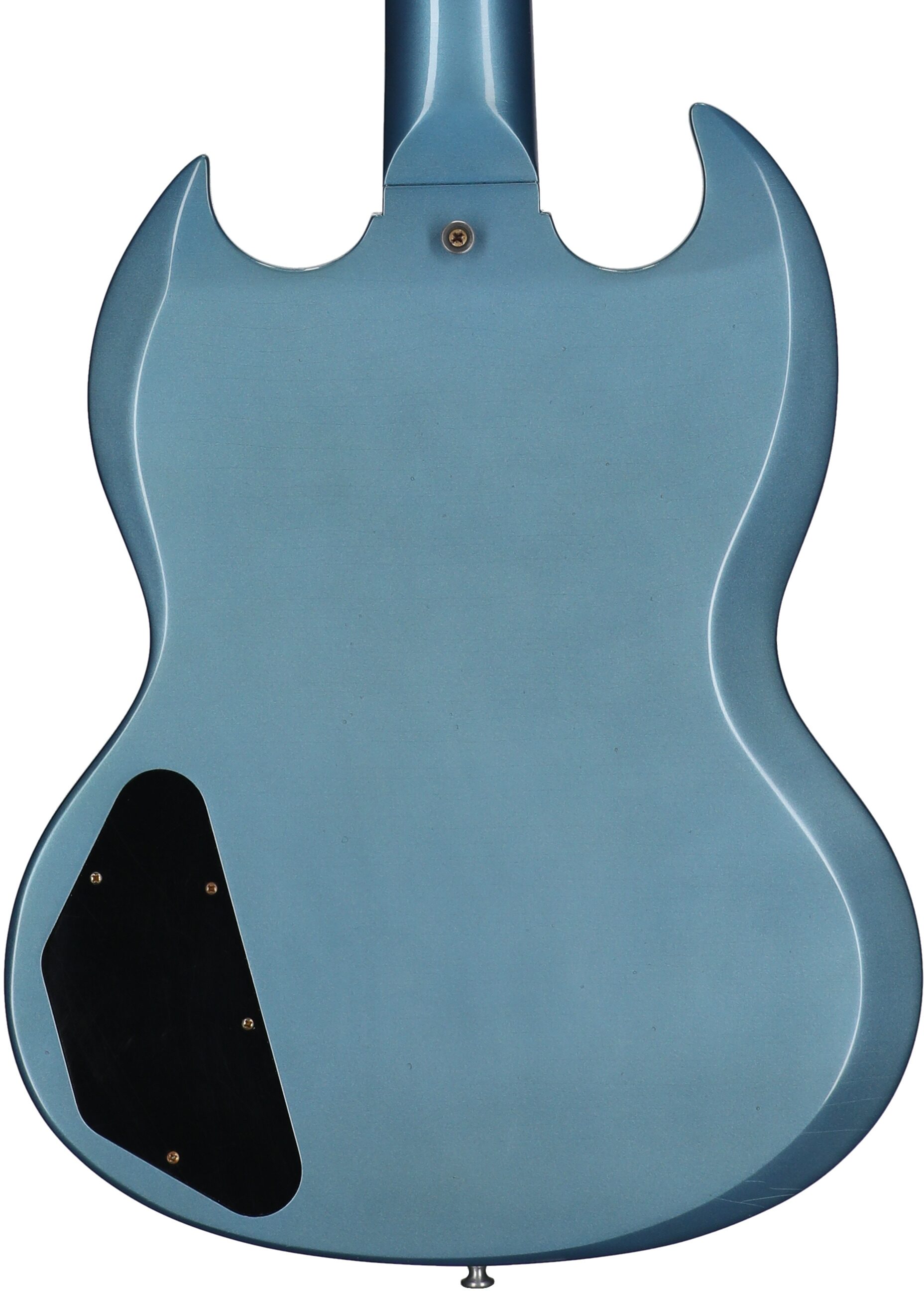 Gibson Custom 1964 SG Maestro Murphy Lab Ultra Light Age (with Case), Pelham Blue, Serial Number 501144, Body Straight Back