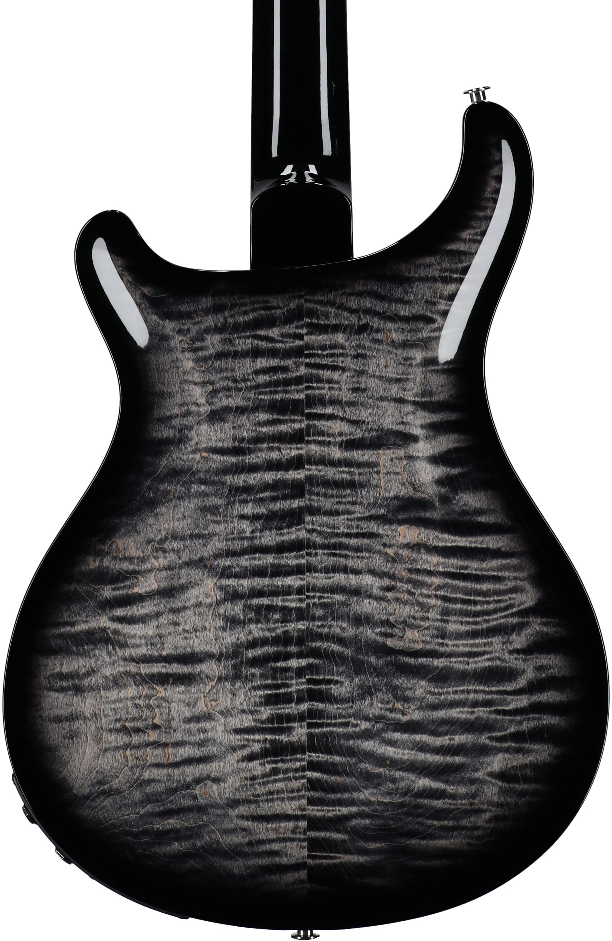 PRS Paul Reed Smith Hollowbody II Piezo Electric Guitar (with Case), Wraparound Smoke, Serial Number 0390897, Body Straight Back