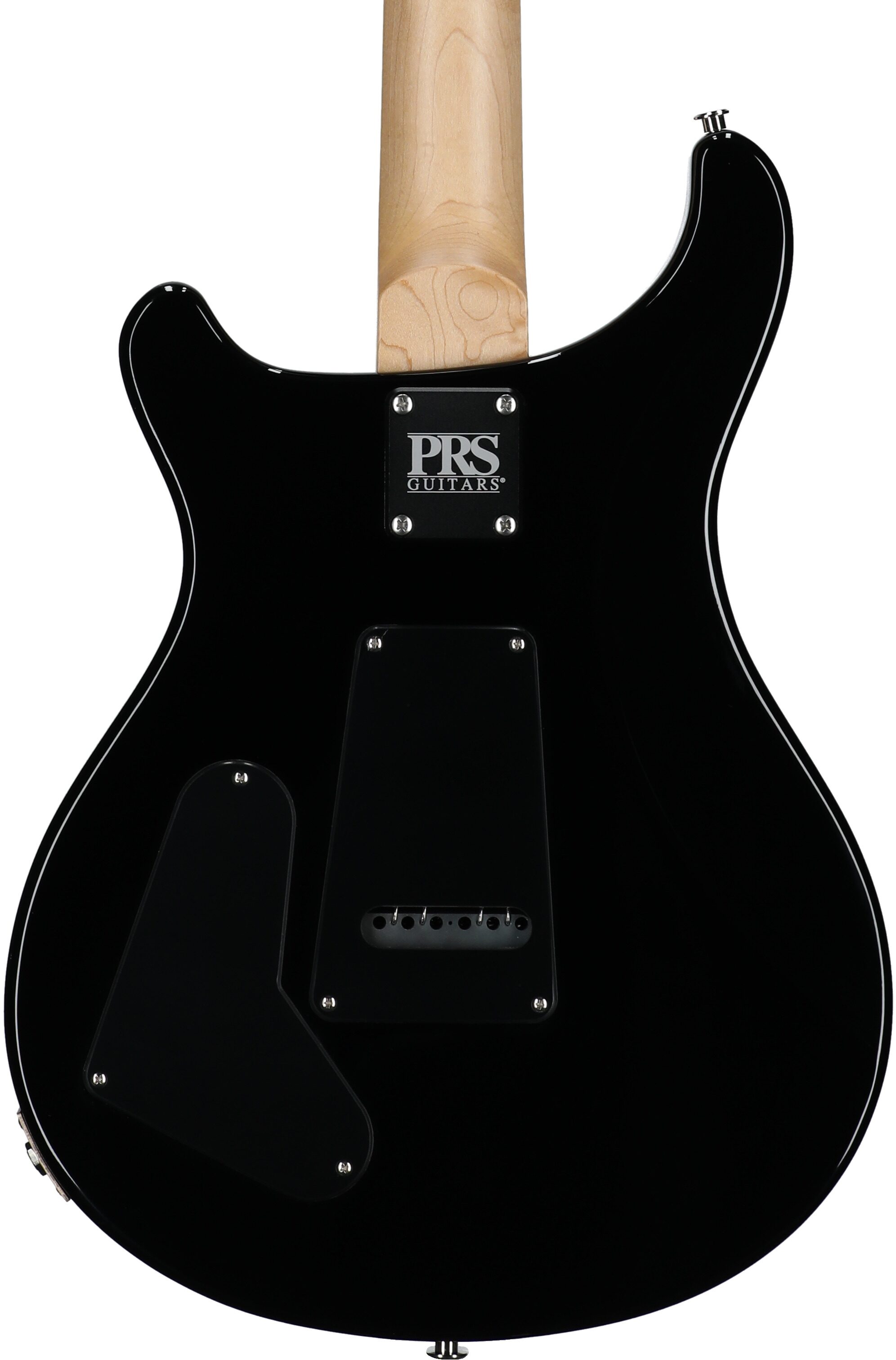 PRS Paul Reed Smith Swamp Ash Special Maple Electric Guitar (with Gig Bag), Black Doghair, Serial Number 0404781, Body Straight Back