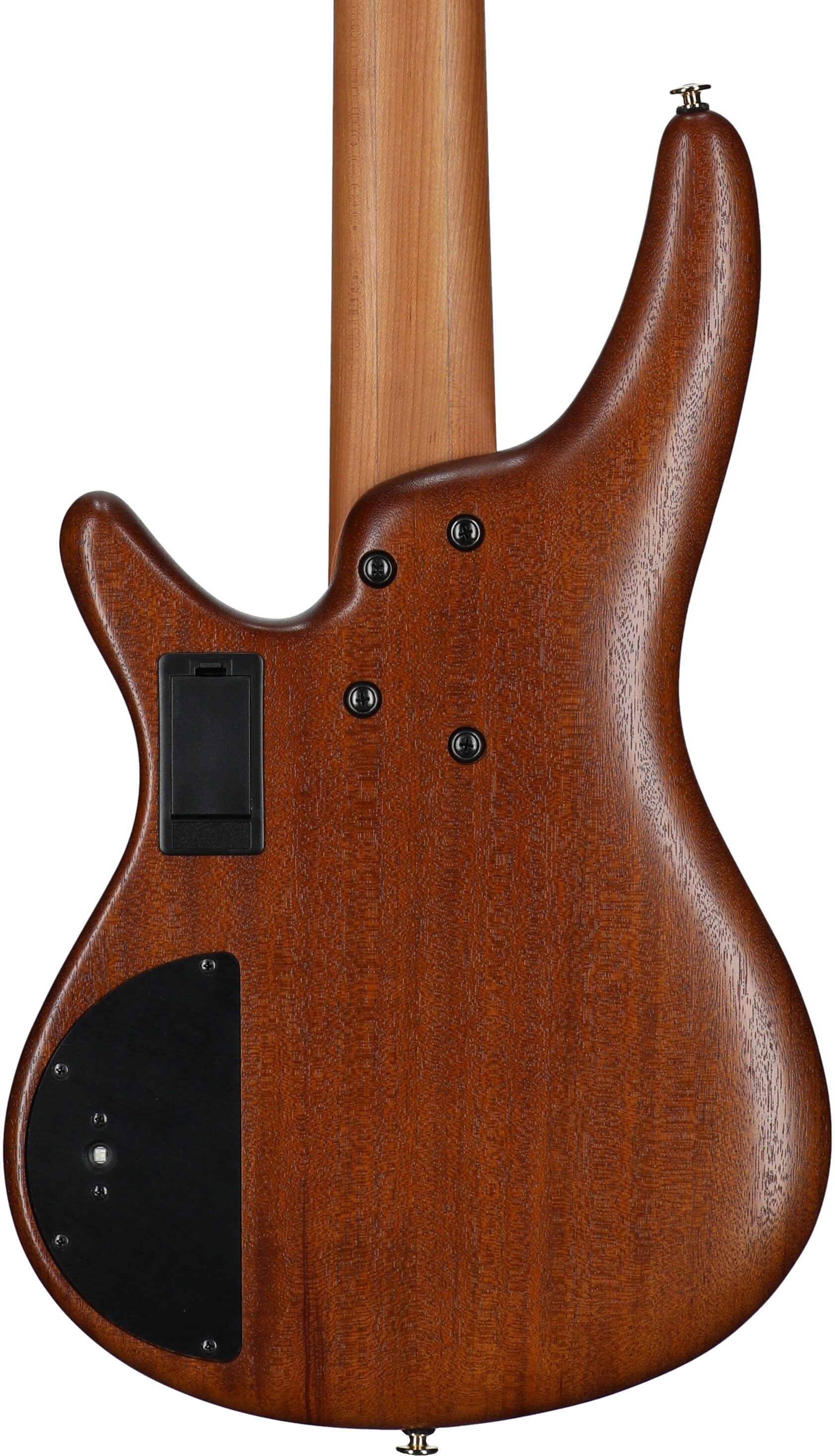 Ibanez SR5505 Prestige Electric Bass, 5-String (with Case), Mocha Flat, Serial Number 210001F2500347, Body Straight Back