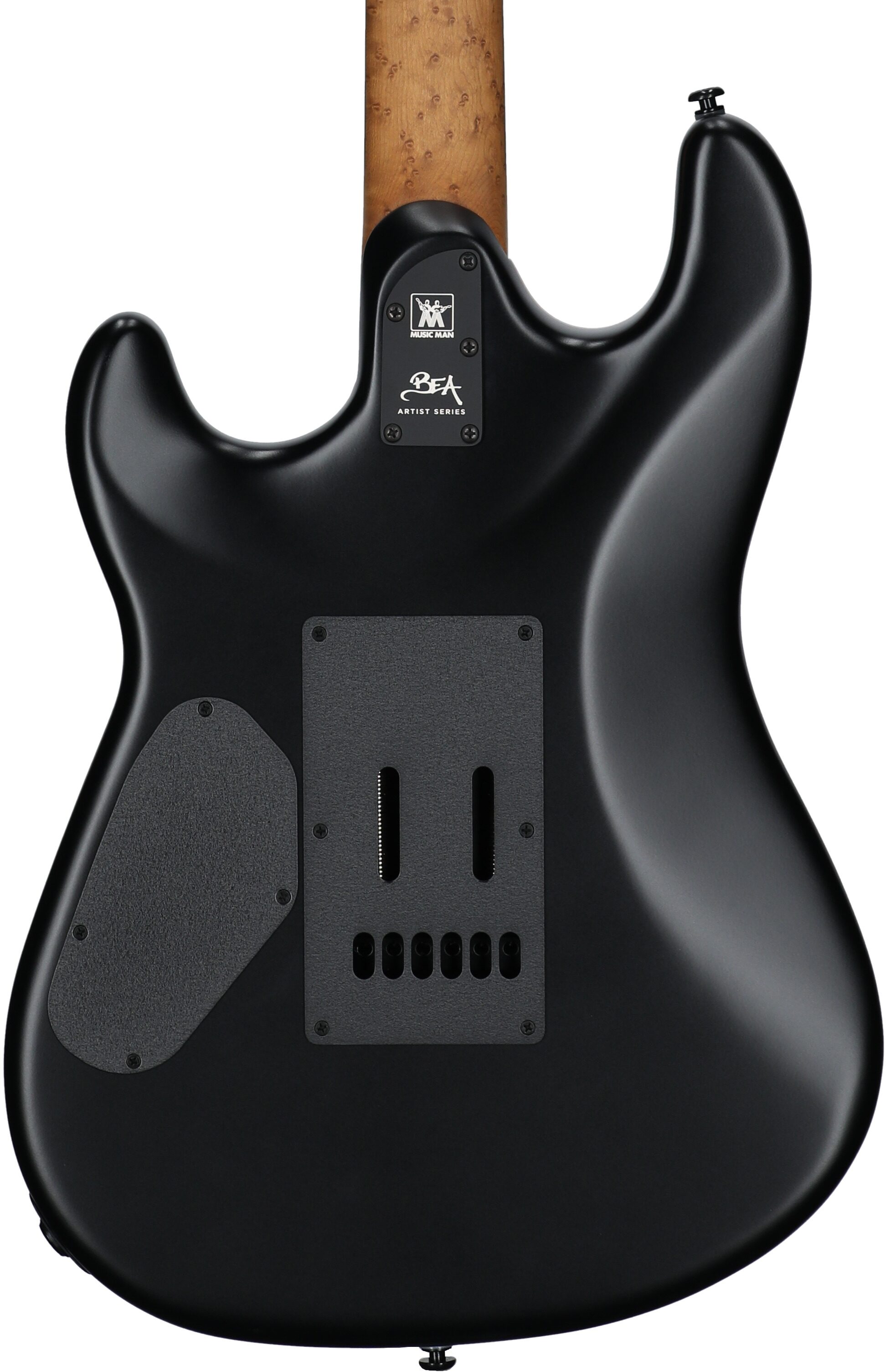 Ernie Ball Music Man Rabea Massaad Sabre Electric Guitar (with Case), Emerald Hill Burst, Serial Number S11996, Body Straight Back