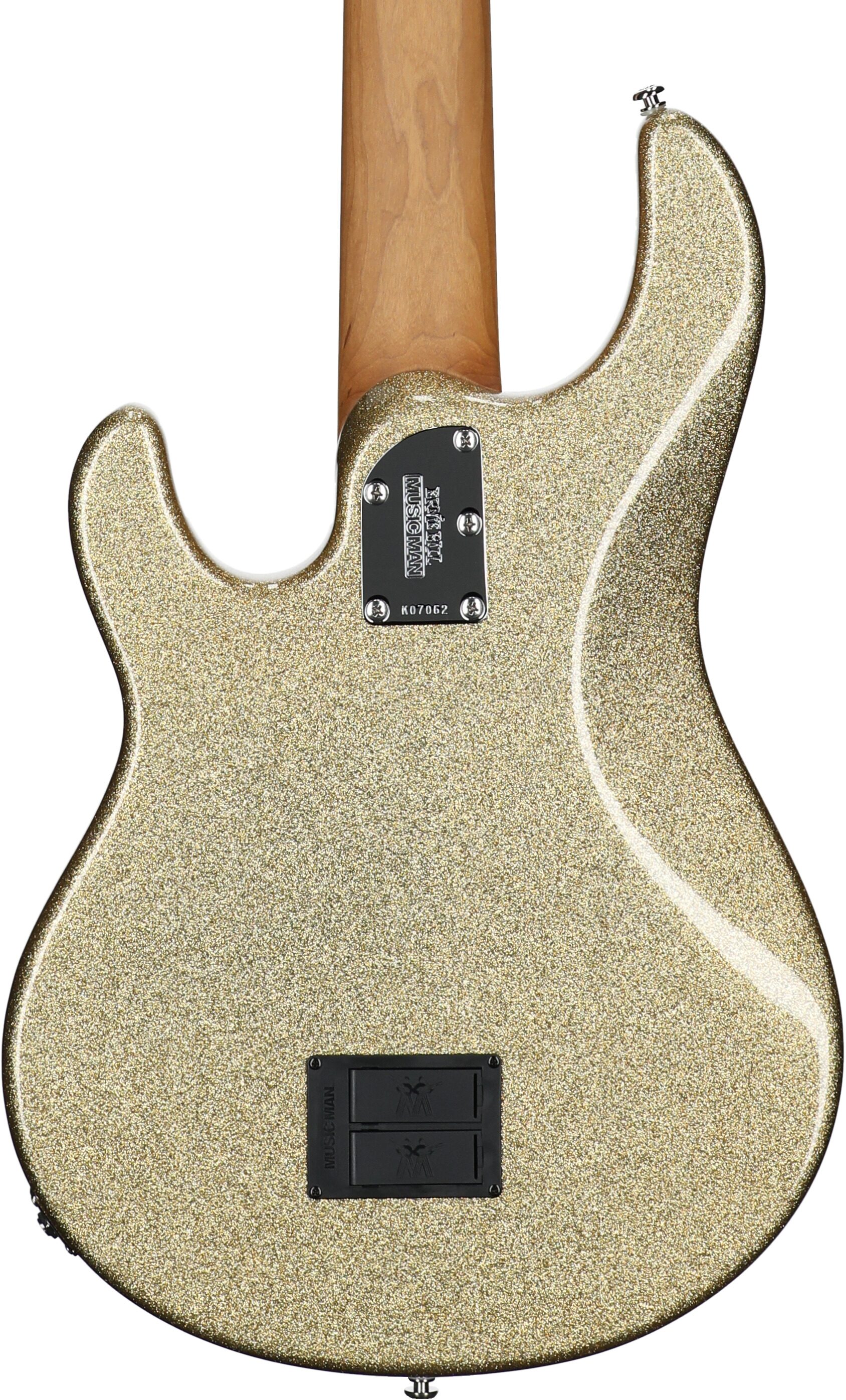 Ernie Ball Music Man StingRay 5 Special Electric Bass, 5-String (with Case), Genius Gold, Serial Number K07062, Body Straight Back