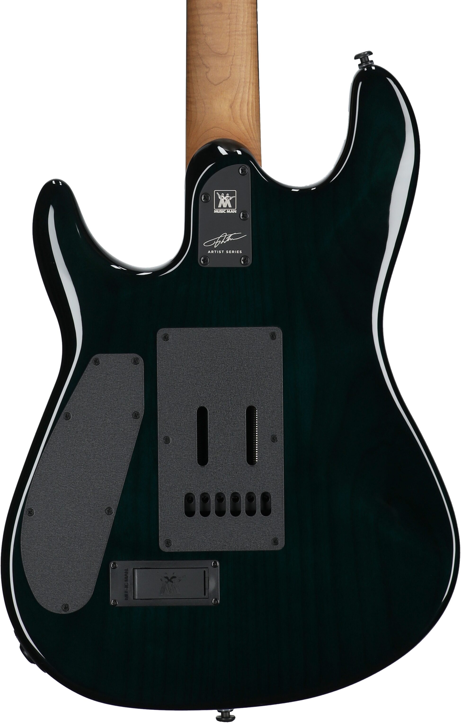 Ernie Ball Music Man Jason Richardson Cutlass HT Electric Guitar, (with Gig Bag), Kokiri Forest Green, Serial Number S12054, Body Straight Back