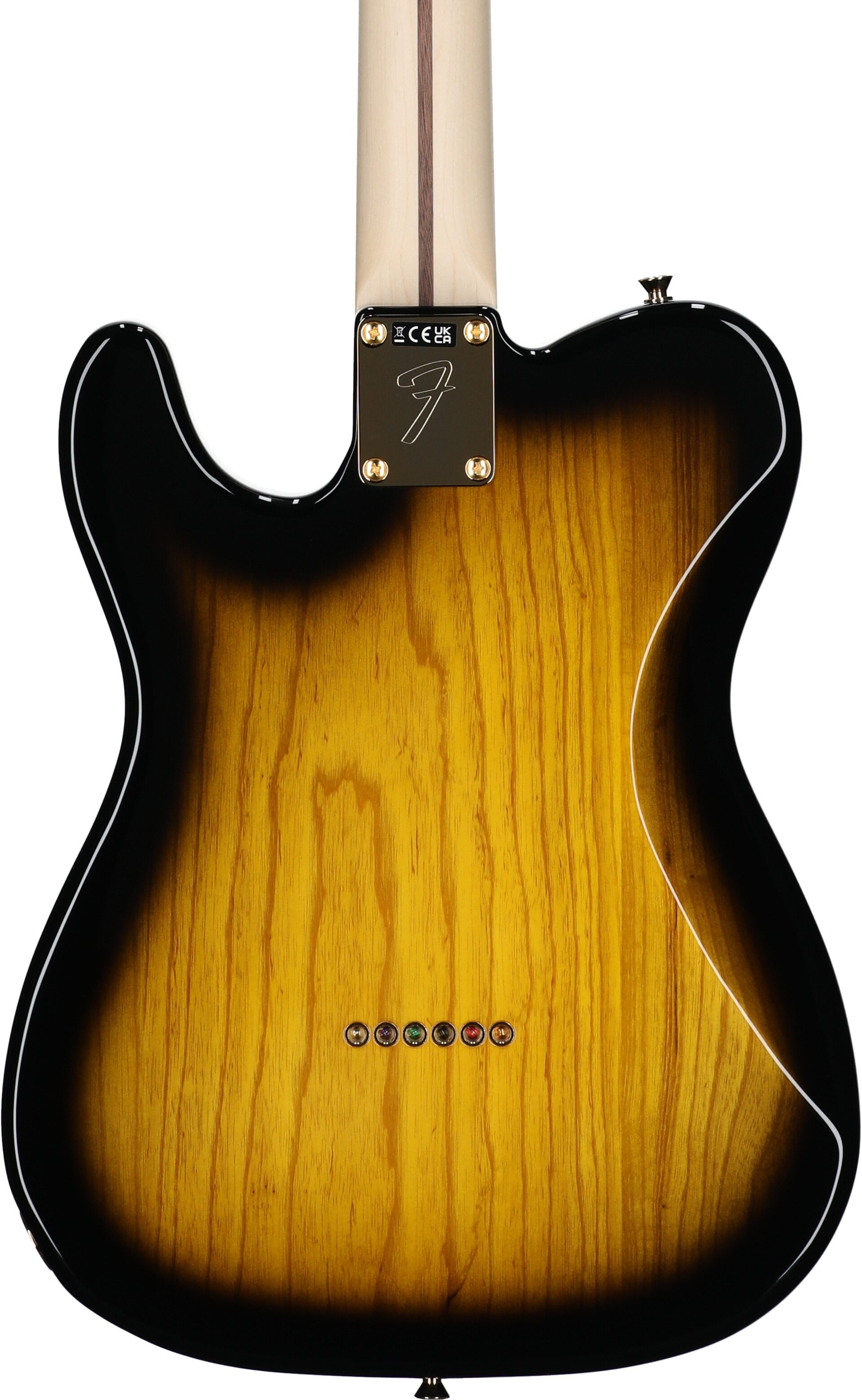 Fender Richie Kotzen Telecaster Electric Guitar (Maple Fingerboard), Brown Sunburst, Serial Number JD24029222, Body Straight Back