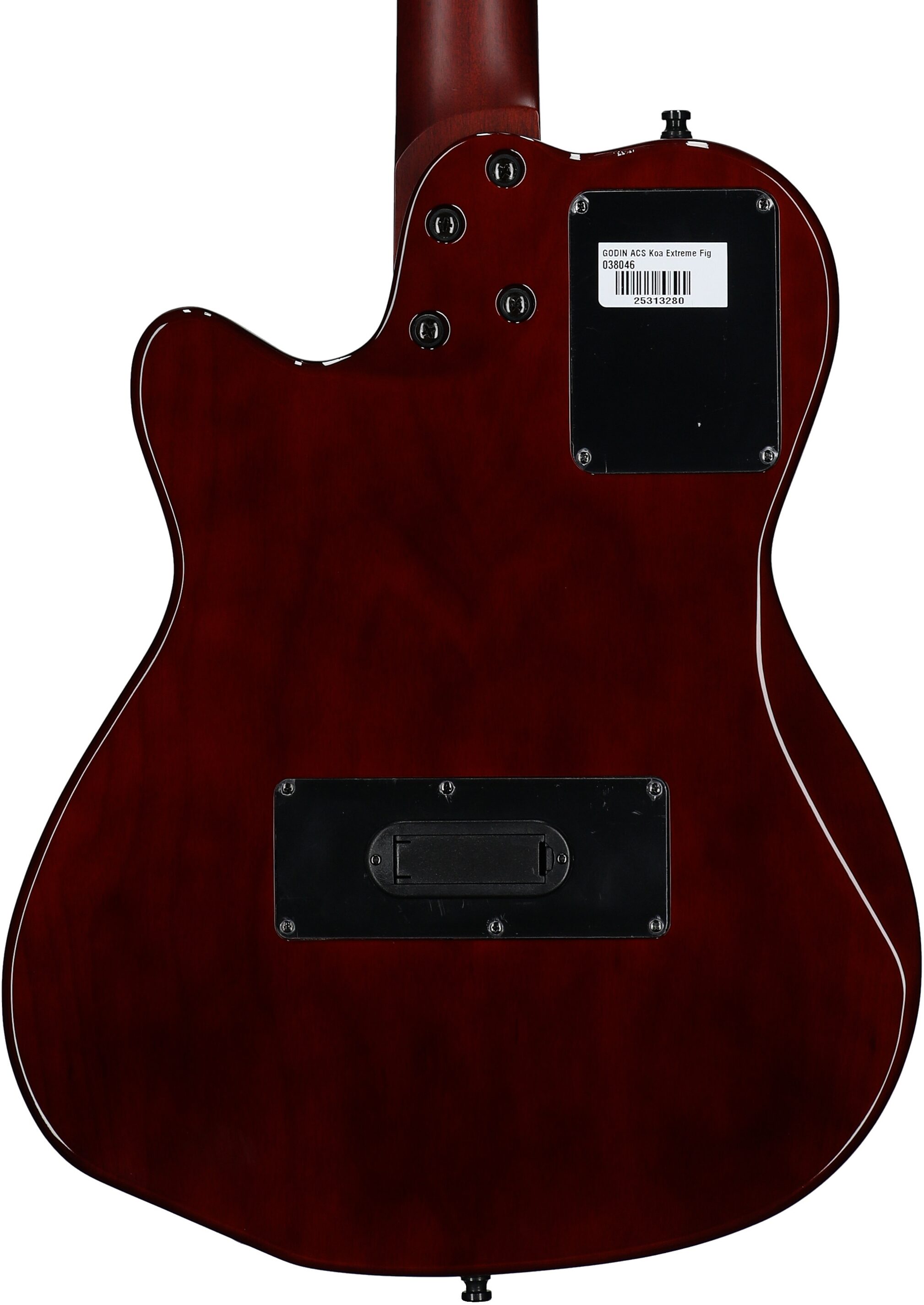 Godin ACS Nylon Koa Extreme HG Acoustic-Electric Guitar (with Gig Bag), New, Serial Number 25313280, Body Straight Back