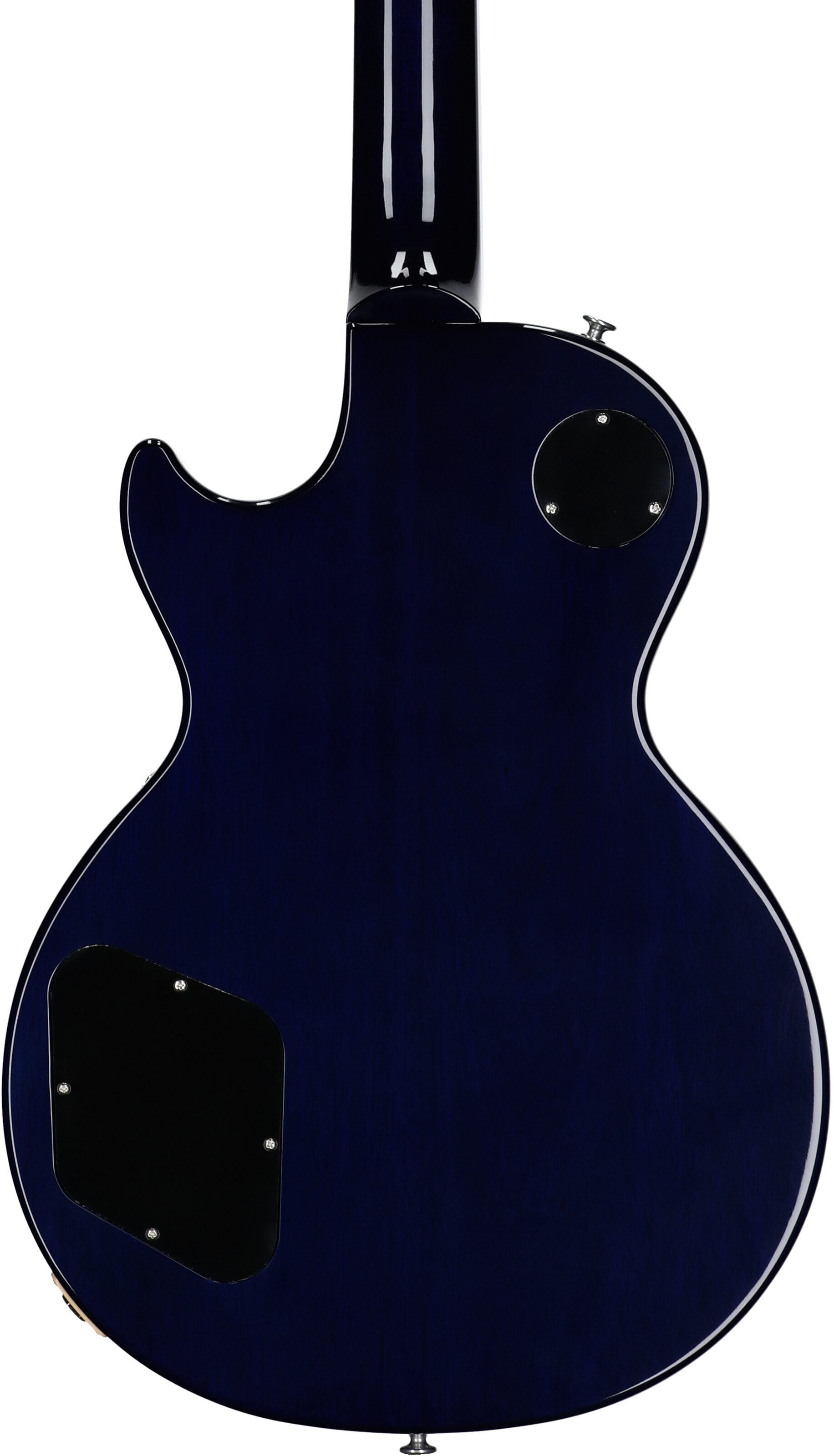 Gibson Les Paul Standard 60s Custom Color Electric Guitar, Figured Top (with Case), Blueberry Burst, Serial Number 212850241, Body Straight Back