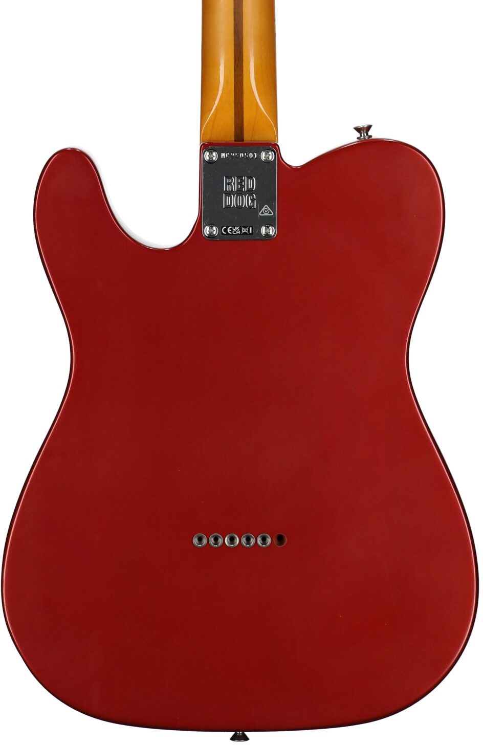 Fender Stories Mike Campbell Telecaster Electric Guitar, Maple Fingerboard (with Case), Red Dog, Serial Number MC250501, Body Straight Back
