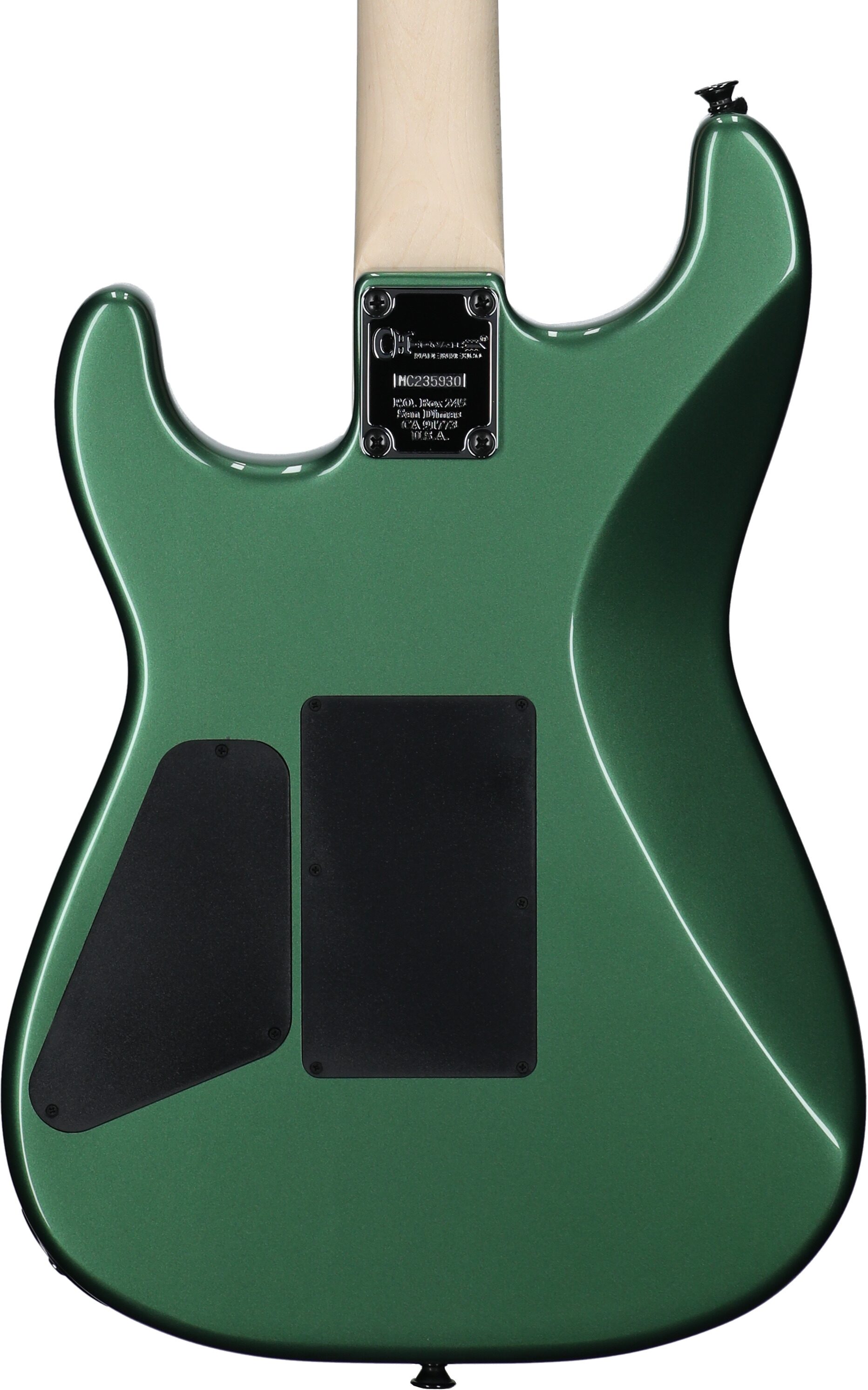 Charvel Pro-Mod SD1 HH FR Electric Guitar, with Maple Fingerboard, Pelham Green, Body Straight Back