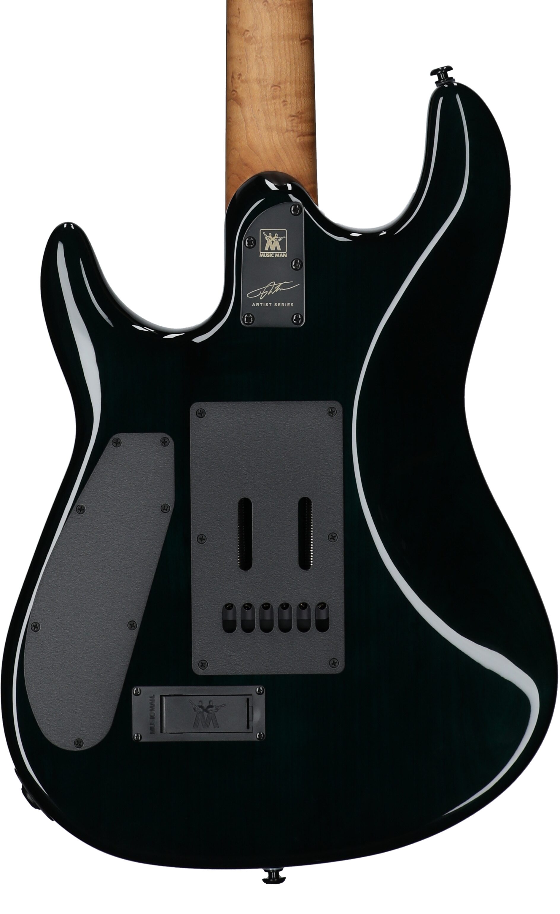 Ernie Ball Music Man Jason Richardson Cutlass HT Electric Guitar, (with Gig Bag), Kokiri Forest Green, Body Straight Back