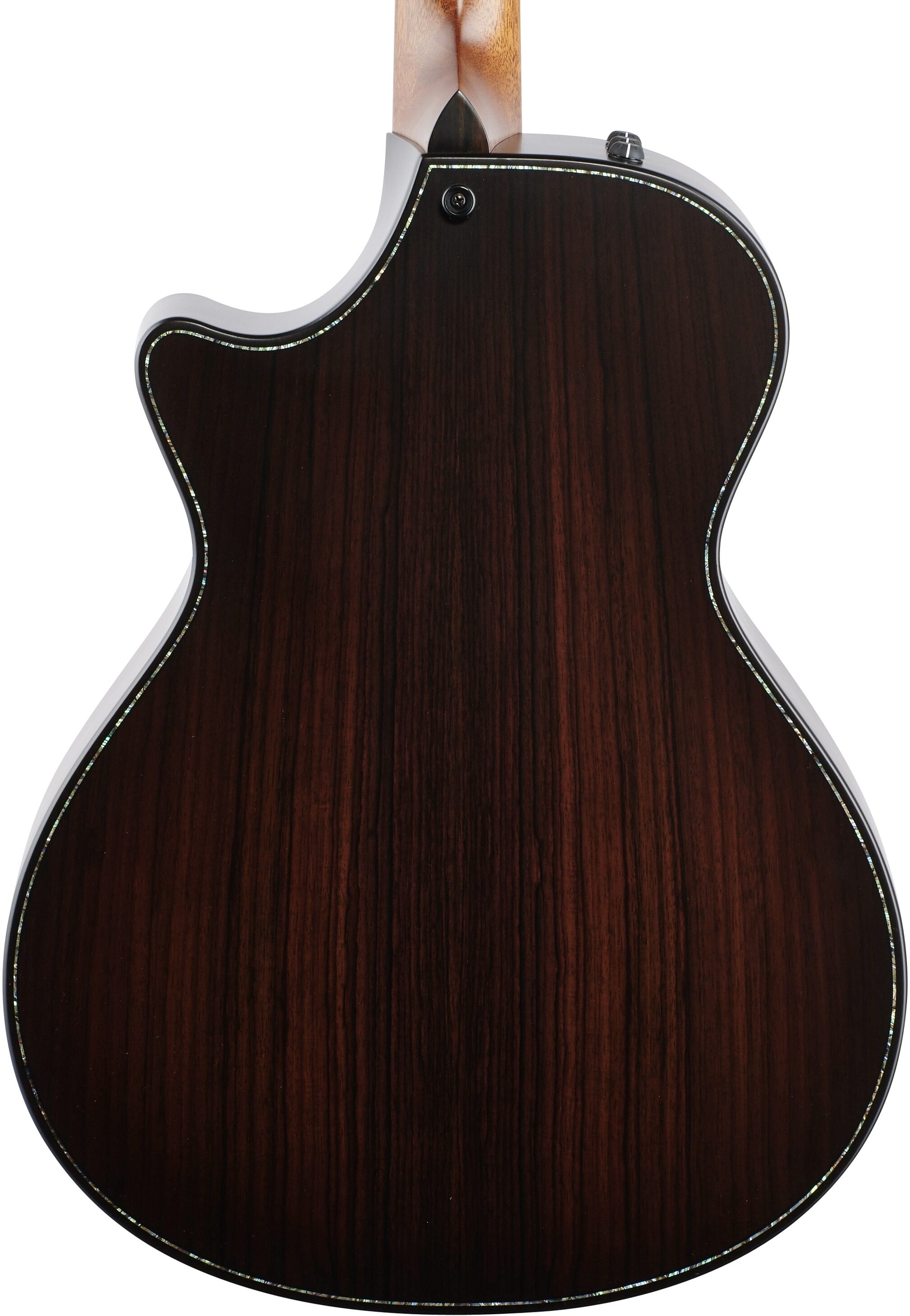 Taylor Builder's Edition 912ce Grand Concert Cutaway Acoustic-Electric Guitar, Wild Honey Burst, Body Straight Back