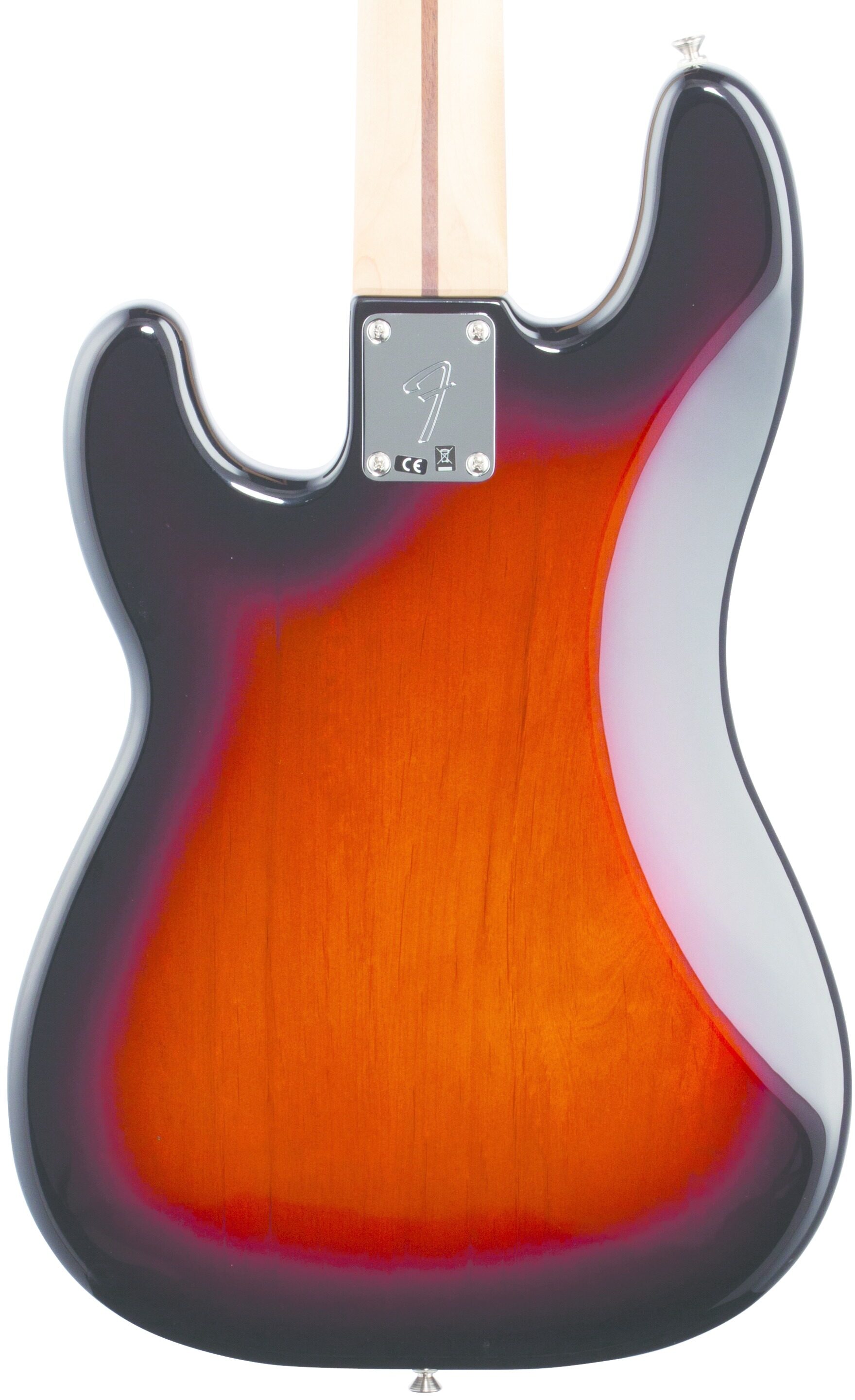 Fender Player Precision Electric Bass, with Pau Ferro Fingerboard, 3-Color Sunburst, Body Straight Back