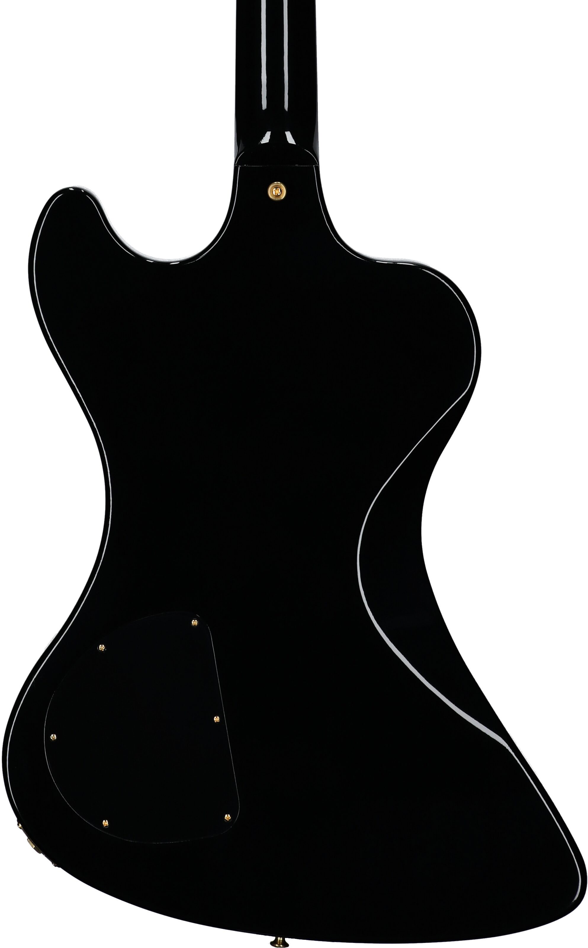 Gibson Custom Shop RD Custom Electric Guitar (with Case), Ebony, with Gold Hardware, Body Straight Back