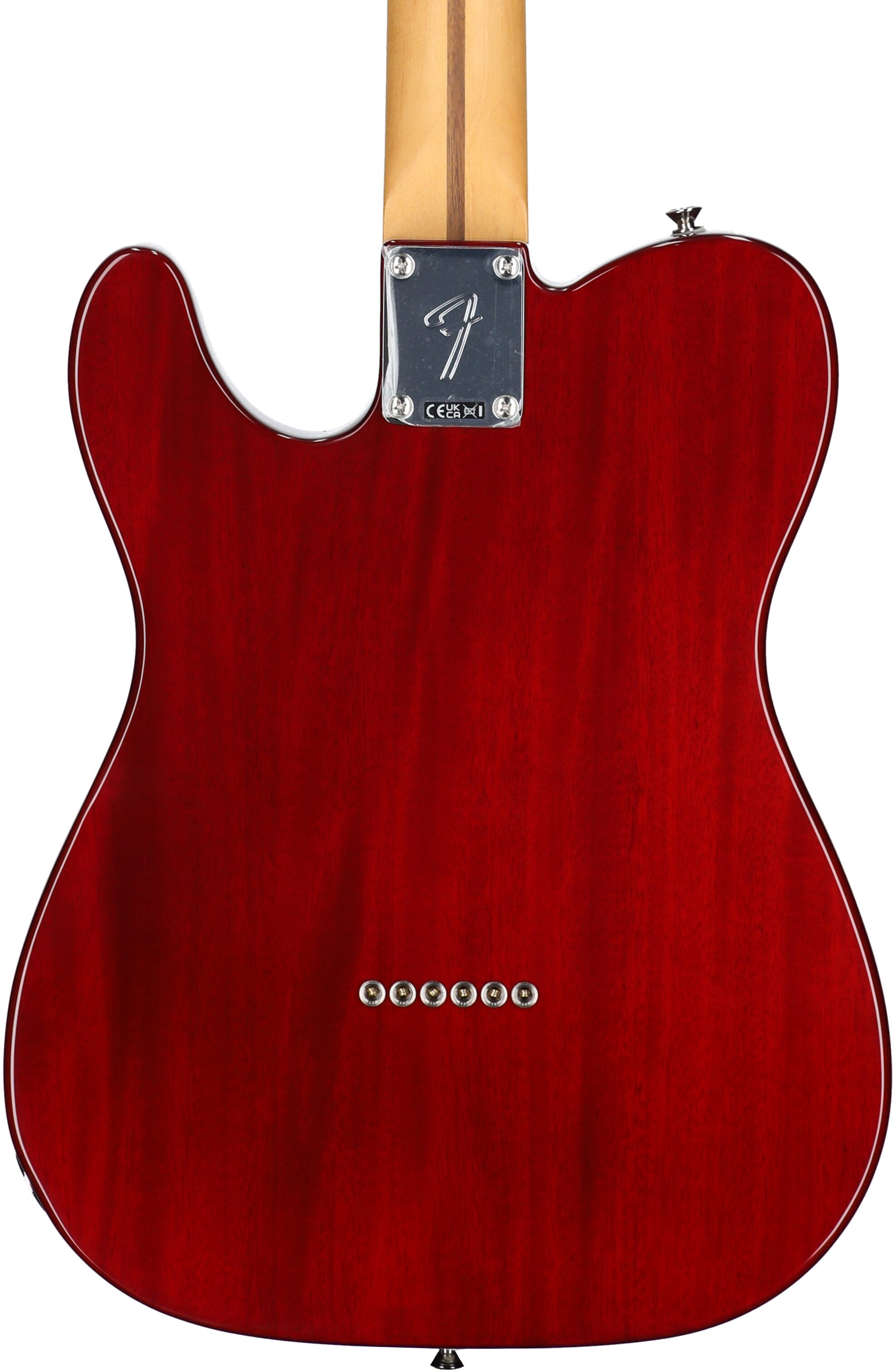 Fender Player II Telecaster Chambered Mahogany Electric Guitar, Transparent Cherry, Open Box (Very Good), Body Straight Back