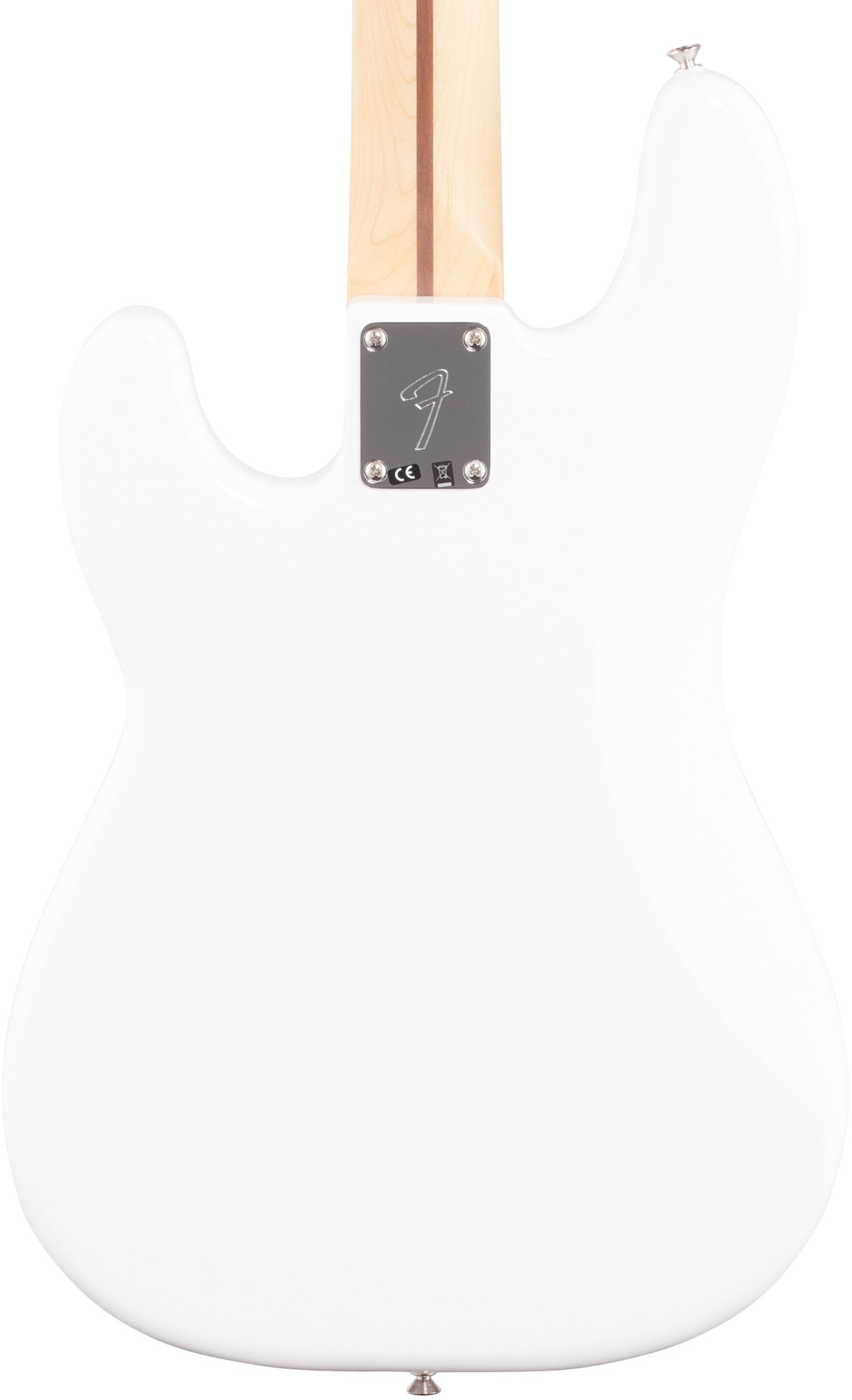 Fender Player Precision Electric Bass, with Pau Ferro Fingerboard, Polar White, Body Straight Back