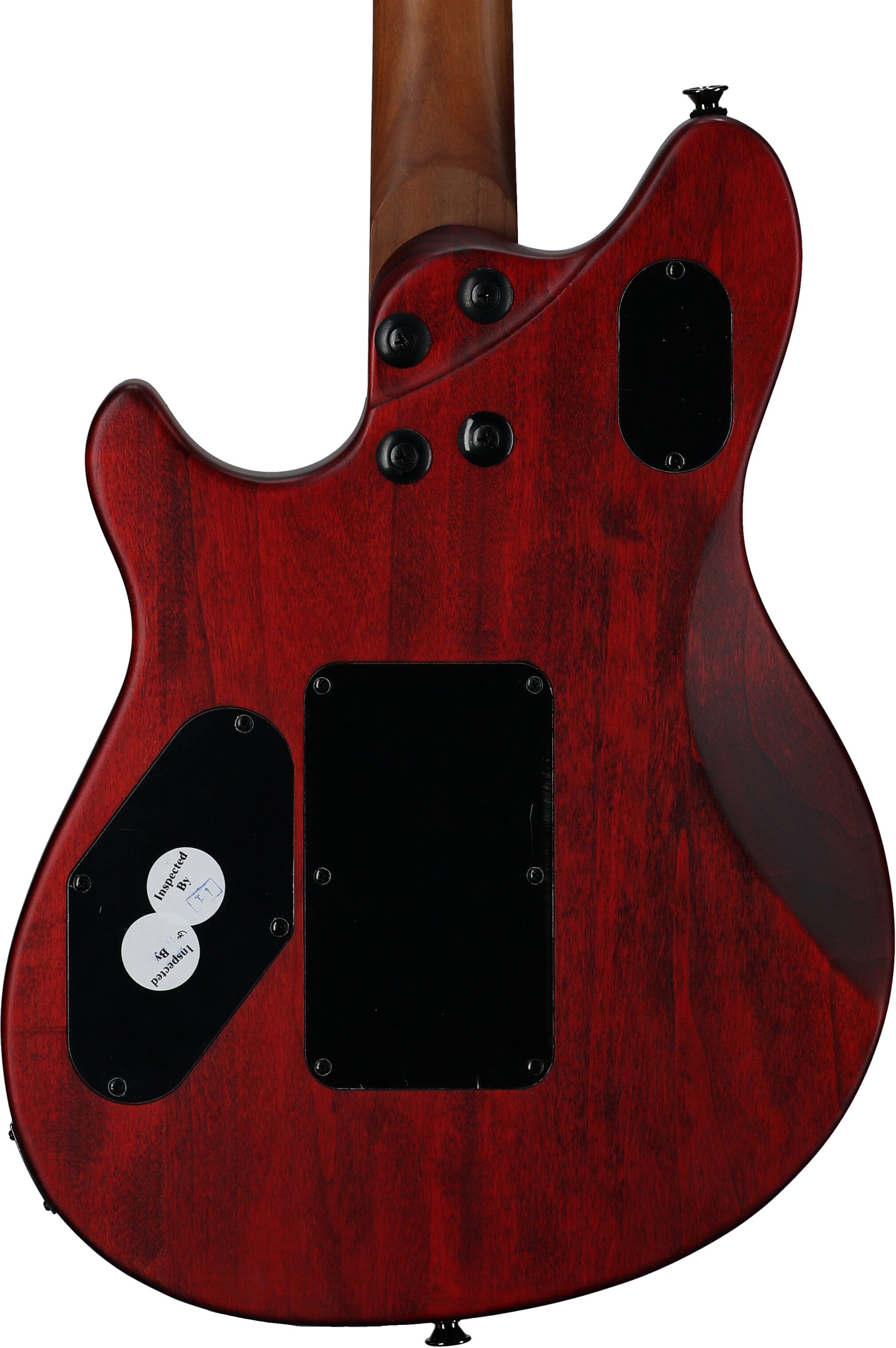 EVH Eddie Van Halen WG Wolfgang Standard Exotic Electric Guitar, with Maple Fingerboard, Zebrawood Natural, Body Straight Back
