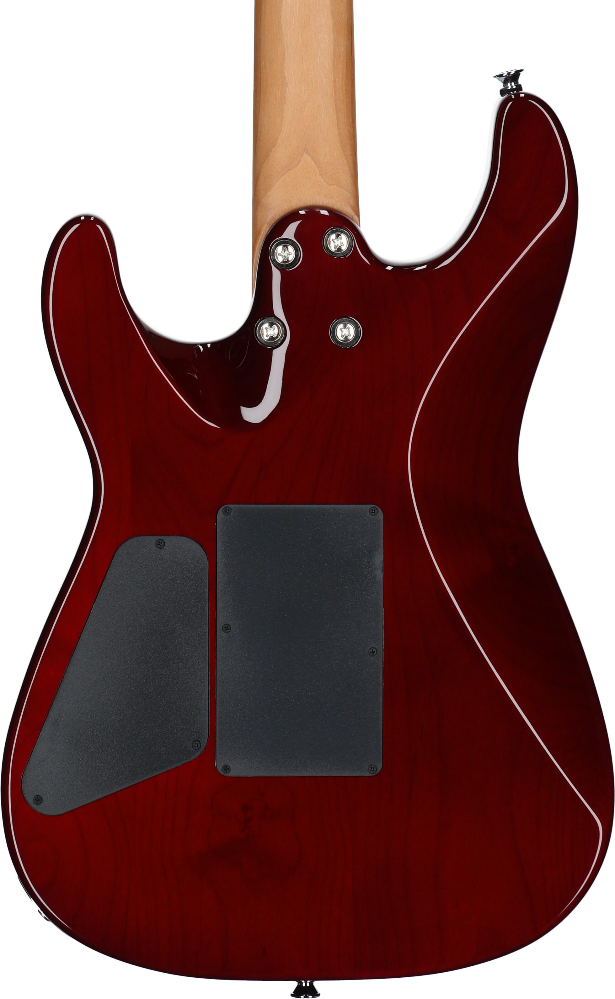 Charvel Pro Mod San Dimas SD1 Electric Guitar, Quilt Sangria, Body Straight Back