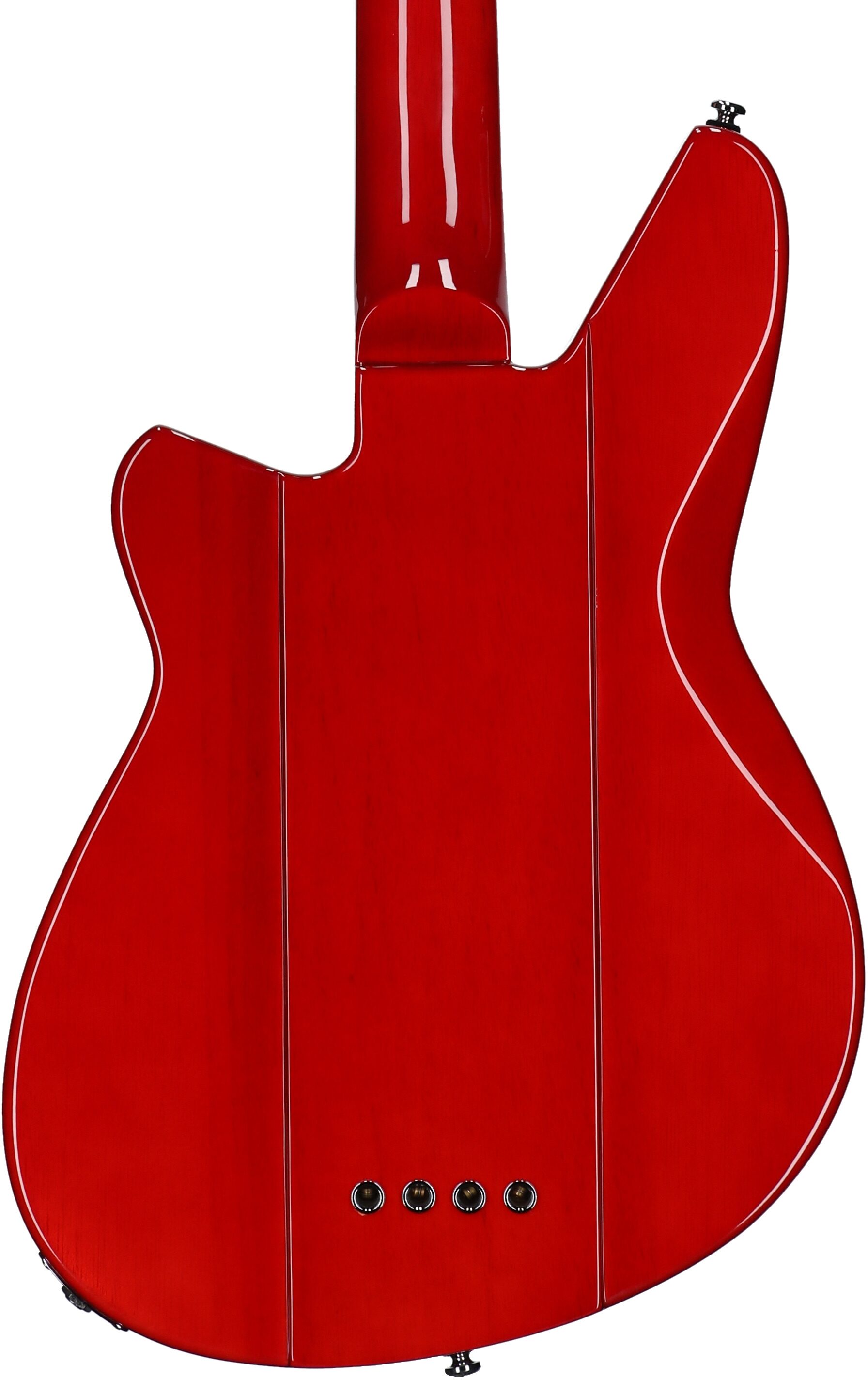 Reverend Sentinel Electric Bass, Transparent Cherry, Body Straight Back