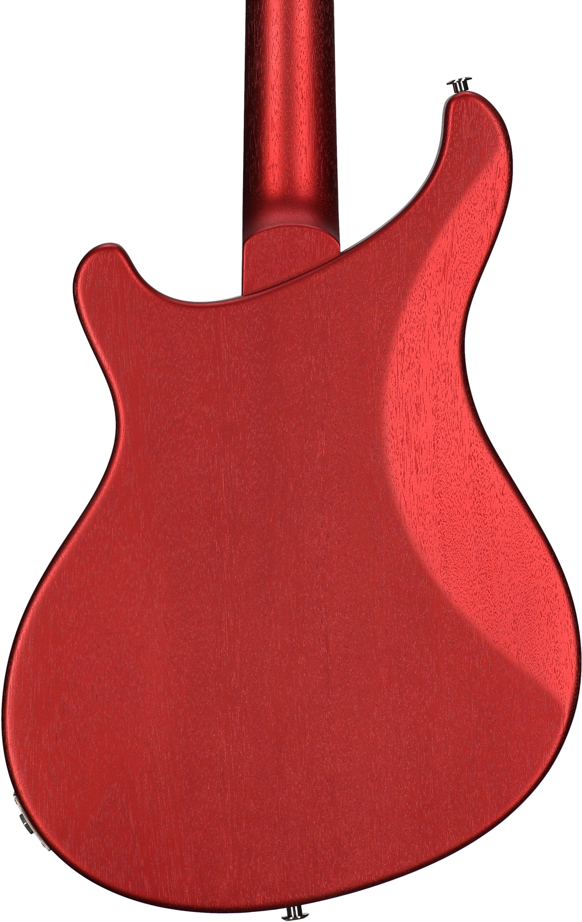 PRS Paul Reed Smith S2 Vela Satin Electric Guitar (with Gig Bag), Satin Red Apple Metallic, Body Straight Back