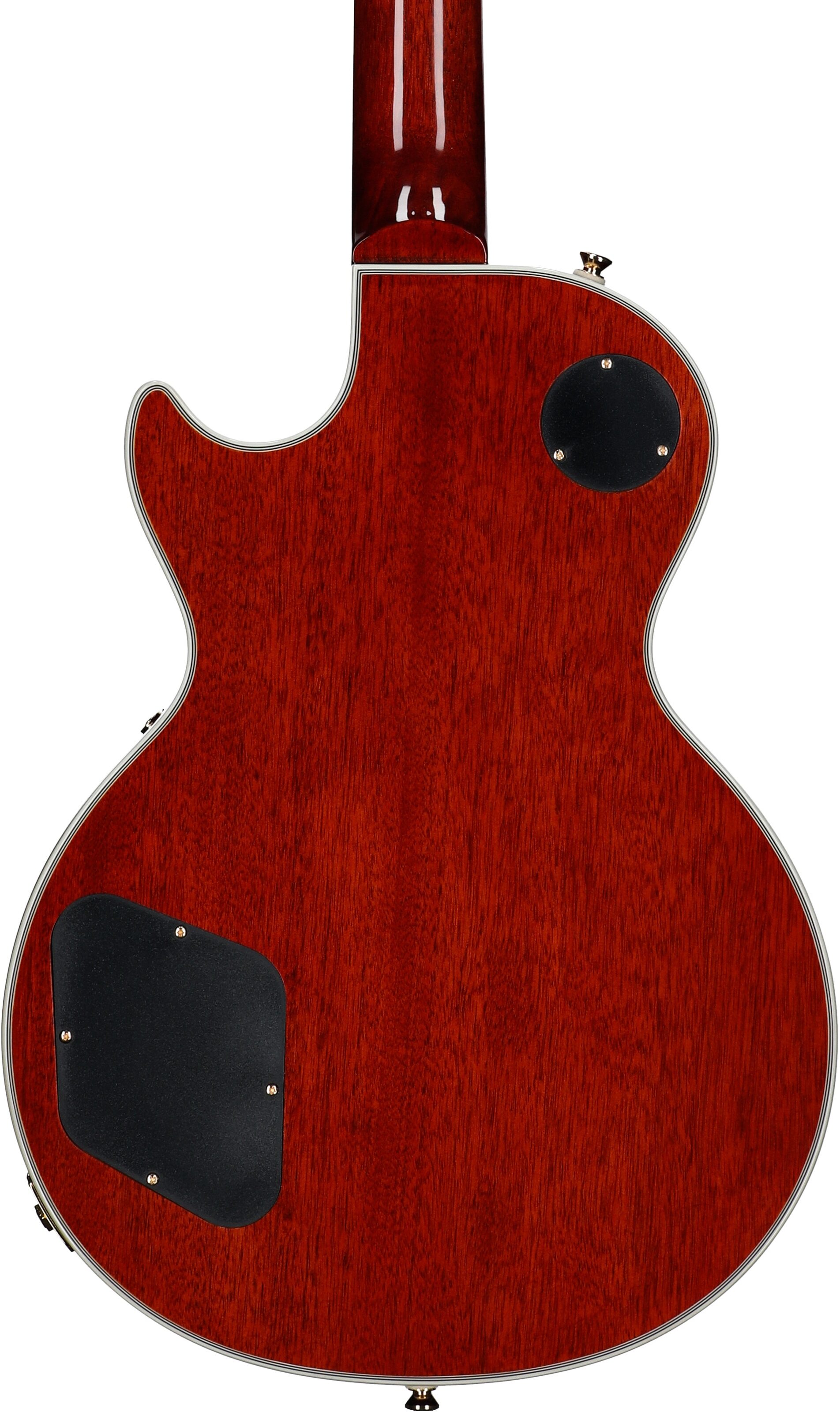 Epiphone Exclusive Les Paul Custom AAA Quilt Top Electric Guitar (with Gig Bag), Ice Tea, Body Straight Back