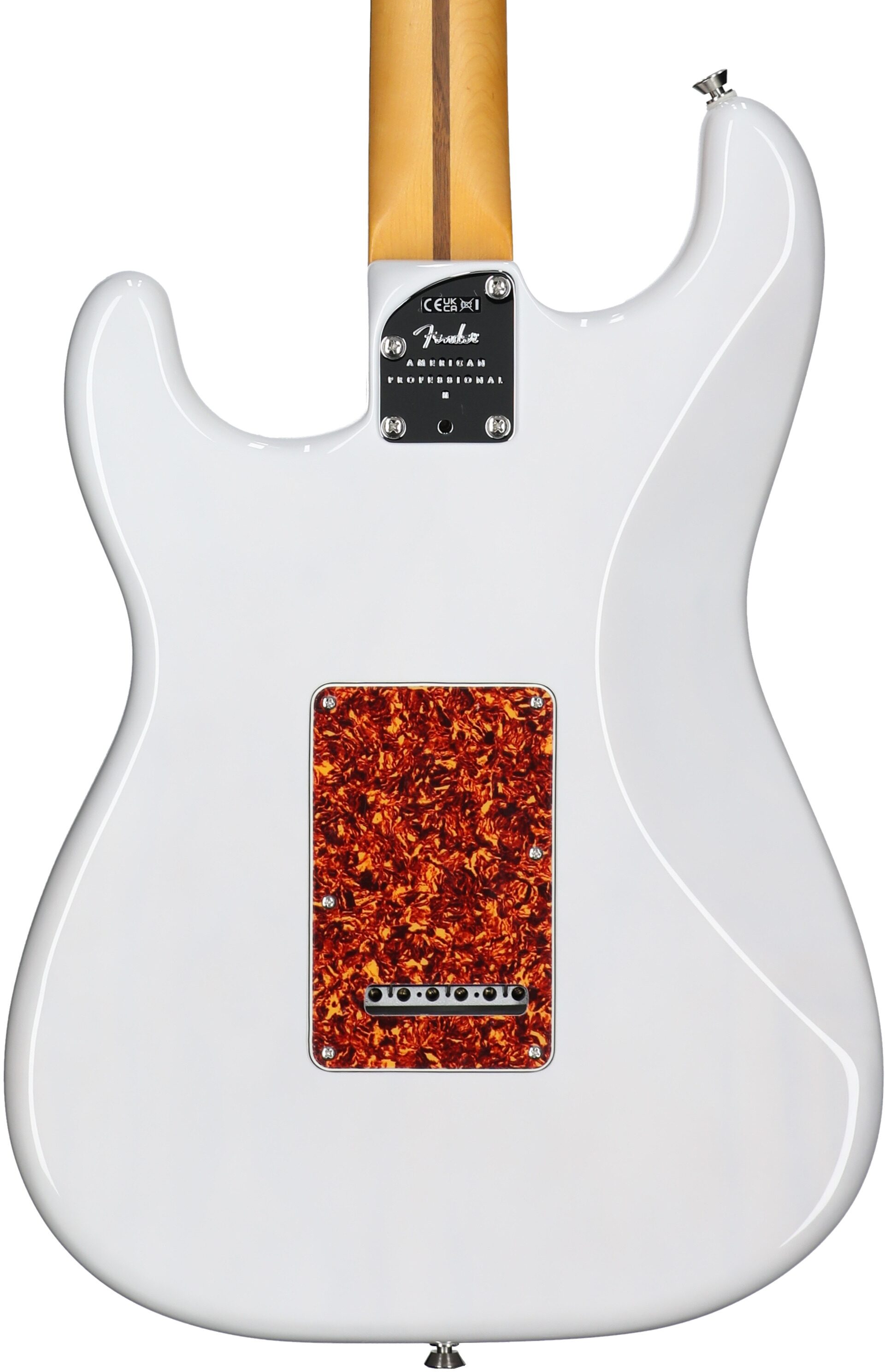 Fender Limited Edition American Professional II Stratocaster Thinline Electric Guitar (with Case), White Blonde, Body Straight Back