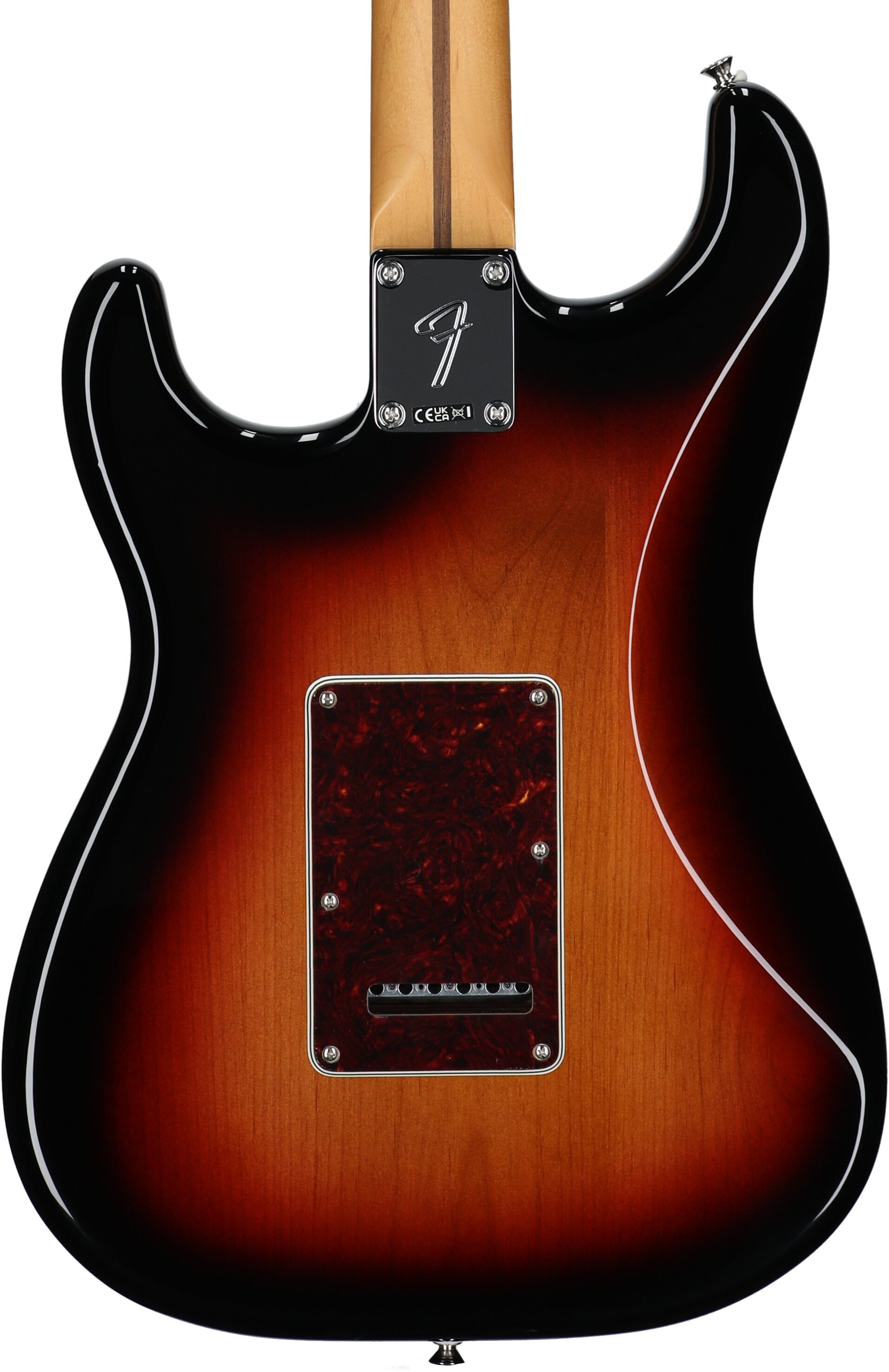 Fender Player II Modified Stratocaster Electric Guitar, Maple Fingerboard (with Gig Bag), 3-Tone Sunburst, Body Straight Back