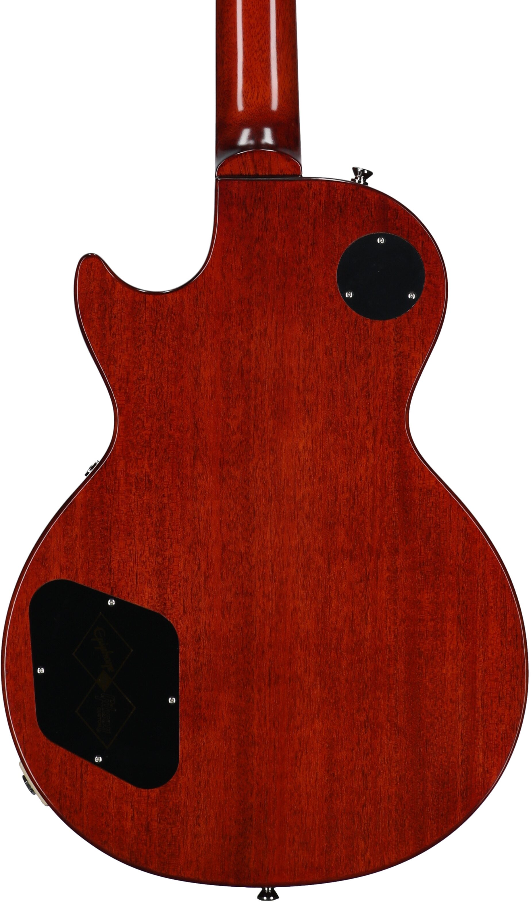 Epiphone Inspired by Gibson Custom 1960 Les Paul Standard Reissue Electric Guitar (with Case), Iced Tea Burst, Body Straight Back