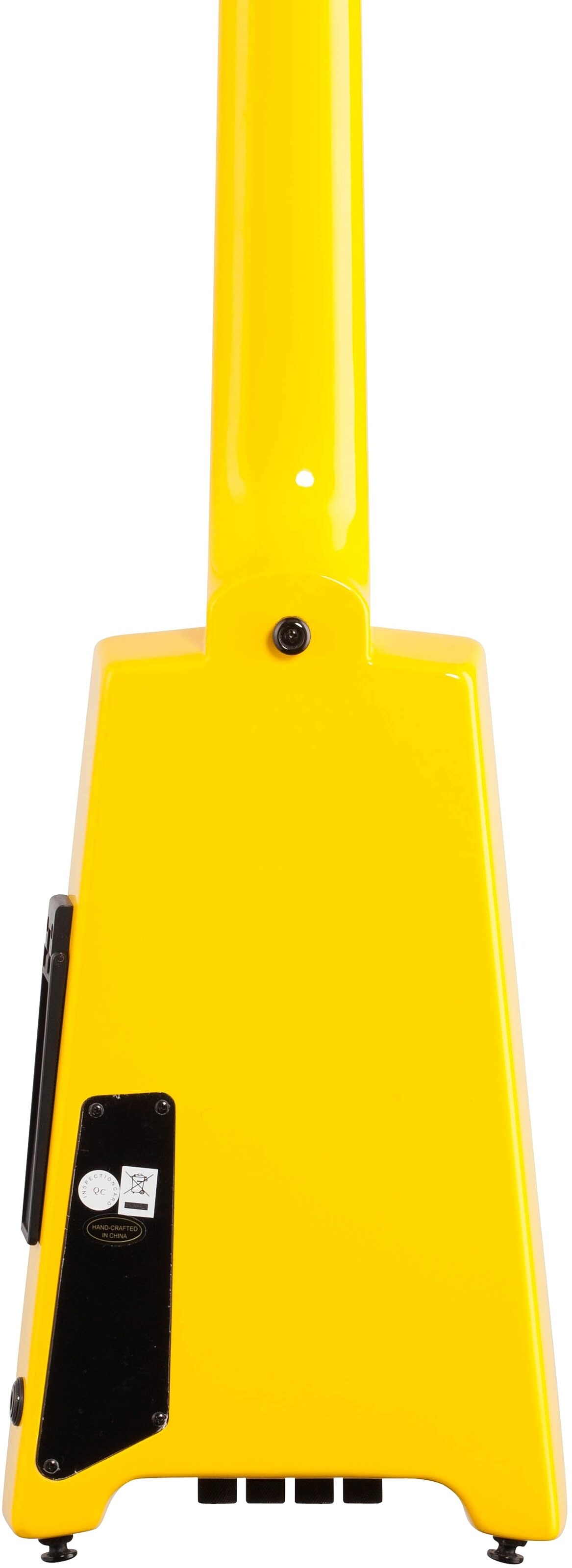 Steinberger Spirit XT-2 Standard Electric Bass (with Gig Bag), Hot Rod Yellow, Body Straight Back