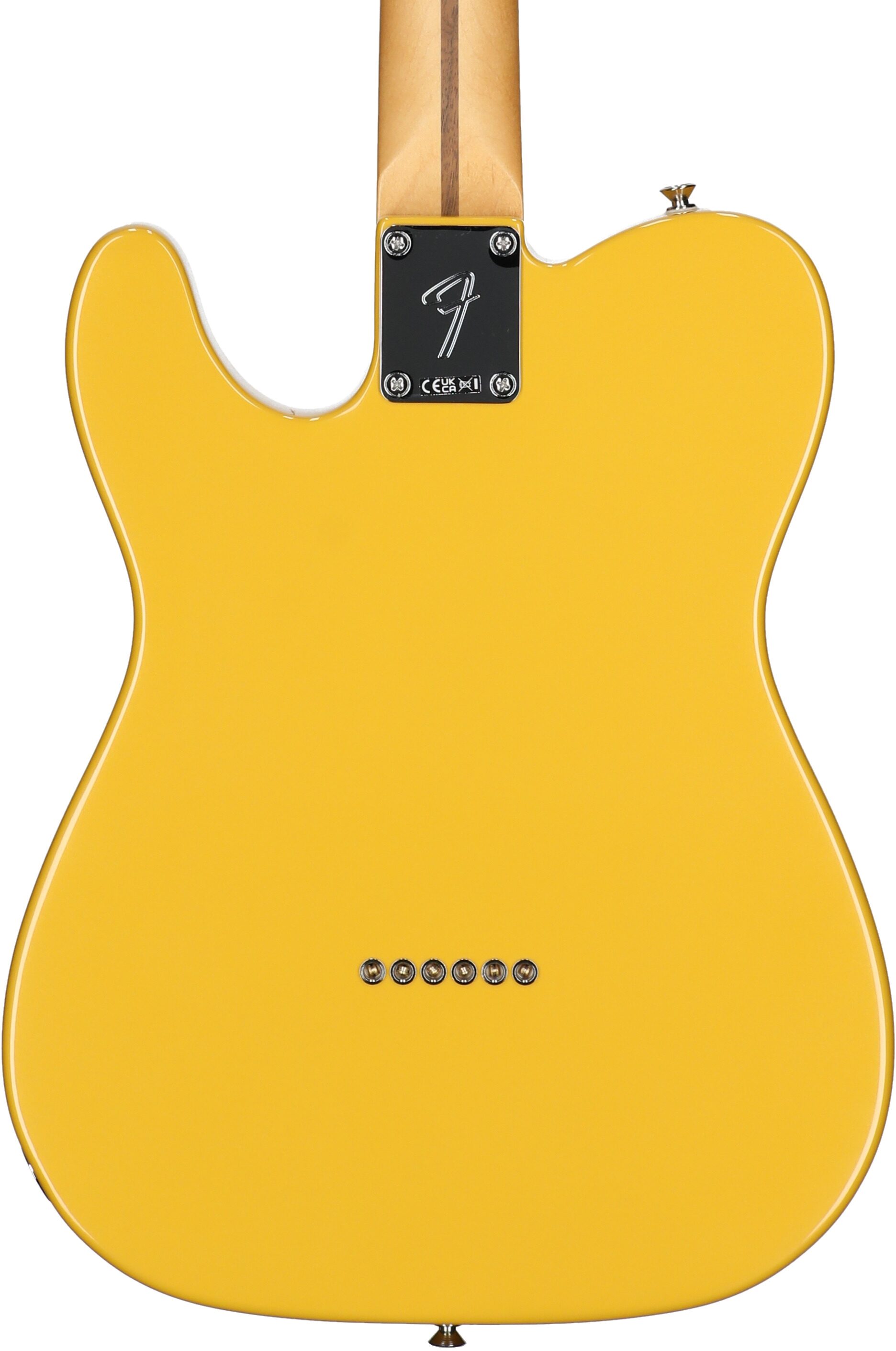 Fender Player II Modified Telecaster SH Electric Guitar, Maple Fingerboard (with Gig Bag), Sunshine Yellow, Body Straight Back