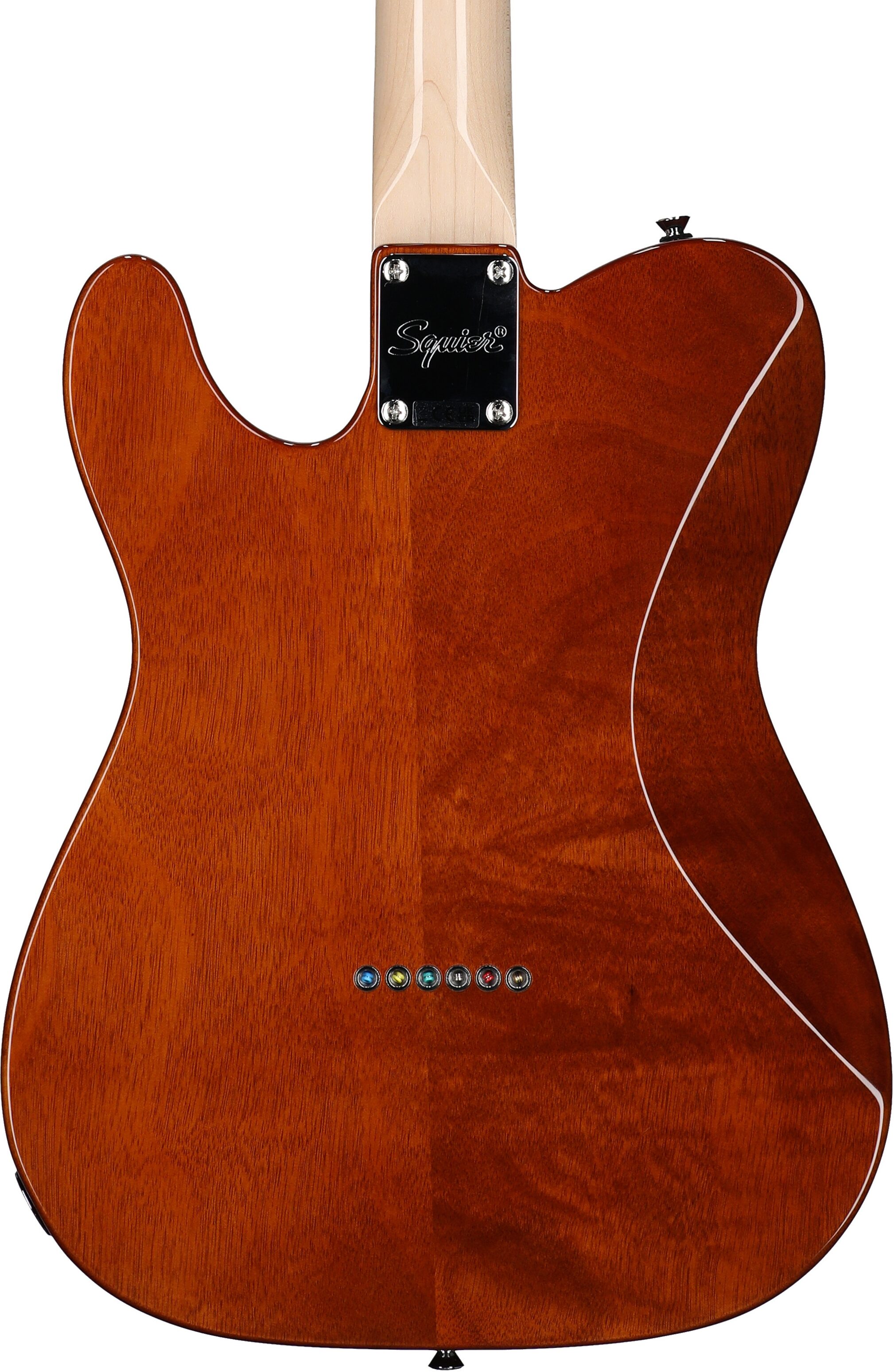 Squier Paranormal Esquire Deluxe Electric Guitar, Maple Fingerboard, Mocha, Body Straight Back